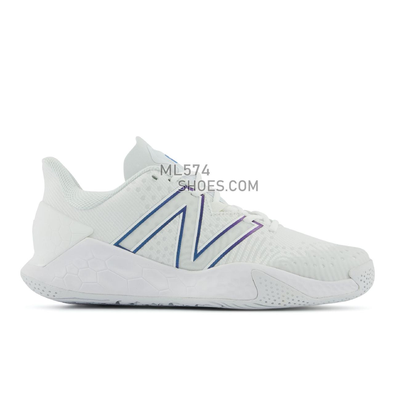 New Balance Fresh Foam X Lav V2 - Men's Tennis - White with Laser Blue - MCHLAVL2