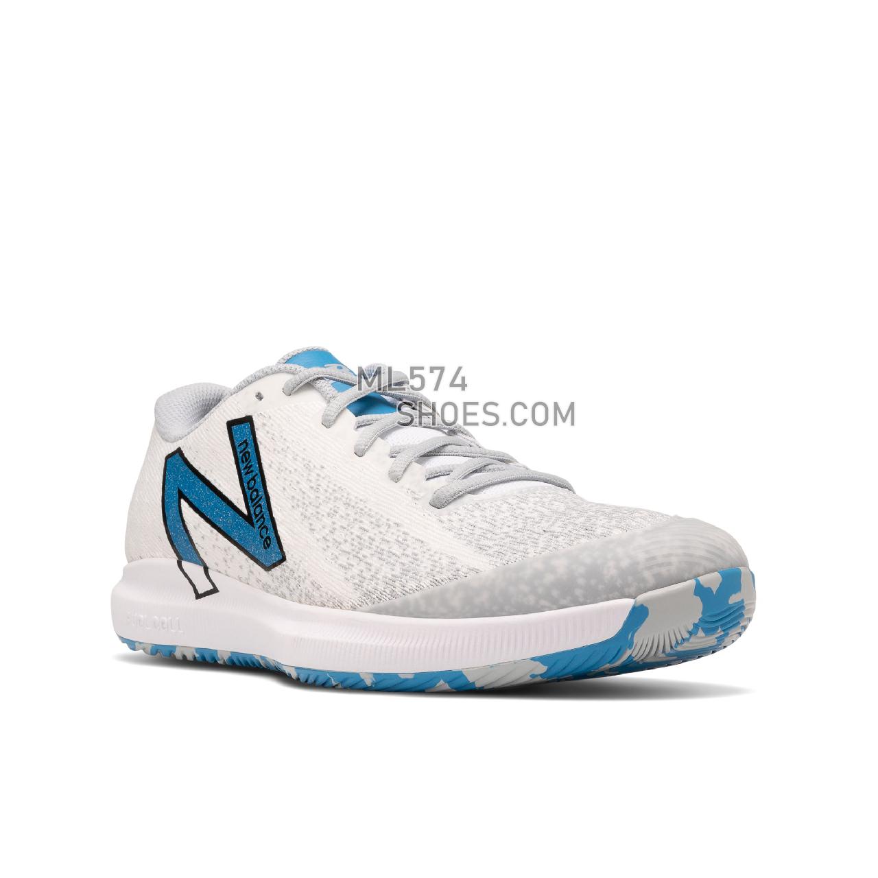 New Balance FuelCell 996v4.5 - Men's Tennis - White with Helium and Sulphur Yellow - MCH996N4