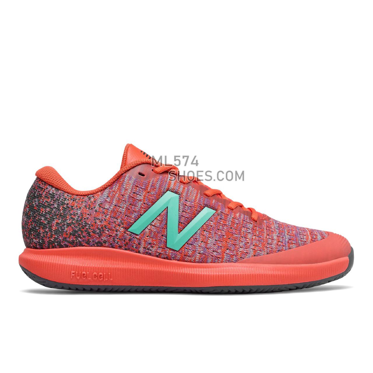 New Balance Clay Court Fuel Cell 996v4 - Men's Tennis - Ghost Pepper with Black Spruce - MCY996G4