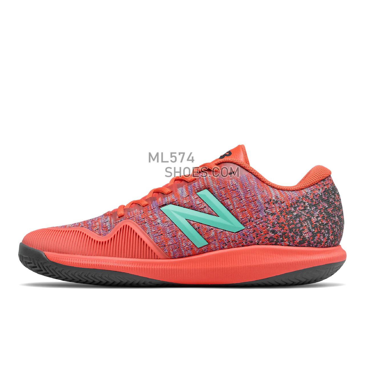New Balance Clay Court Fuel Cell 996v4 - Men's Tennis - Ghost Pepper with Black Spruce - MCY996G4