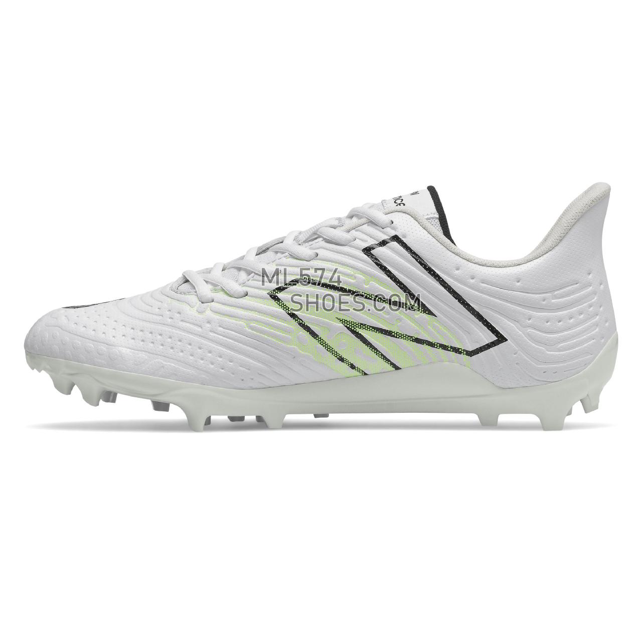 New Balance RushV3 Low - Men's Turf And Lacrosse Cleats - White with Silver - RUSHLW3