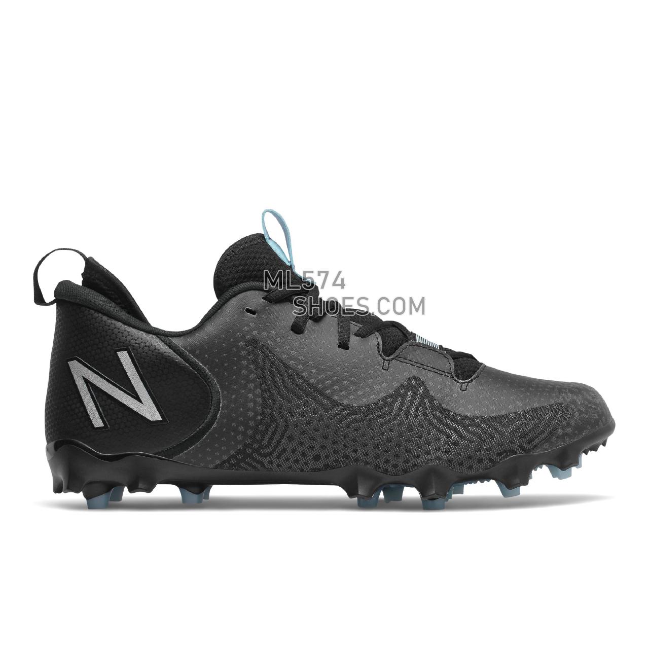 New Balance FreezeLX v3 Low - Men's Turf And Lacrosse Cleats - Black with Grey - FREEZLB3