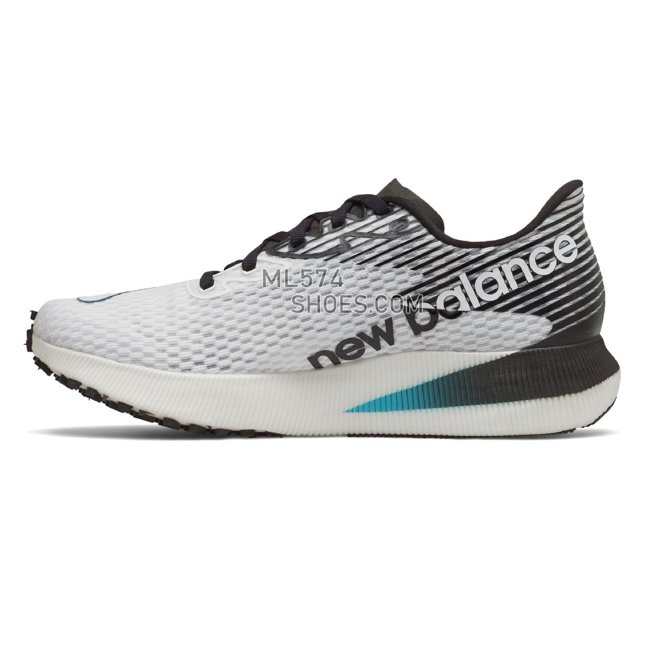 New Balance FuelCell RC Elite - Women's Track Spikes And Cross Country - White with Black and Virtual Sky - WRCELWB