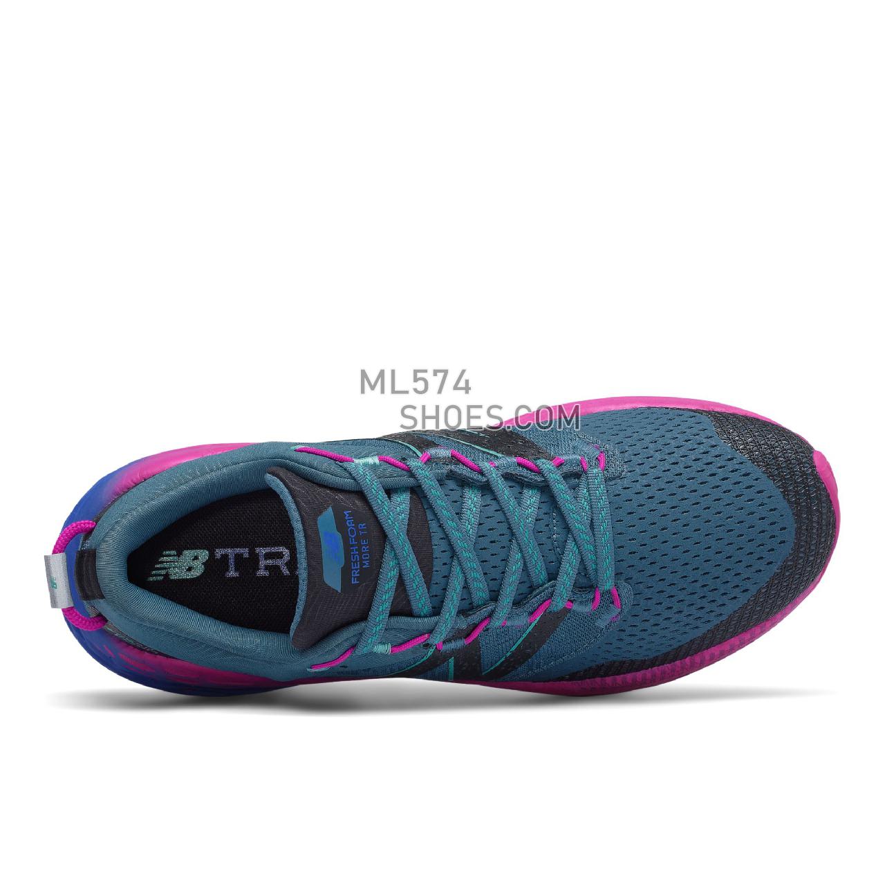 New Balance Fresh Foam More Trail v1 - Women's Trail Running - Jet Stream with Poison Berry - WTMORBP