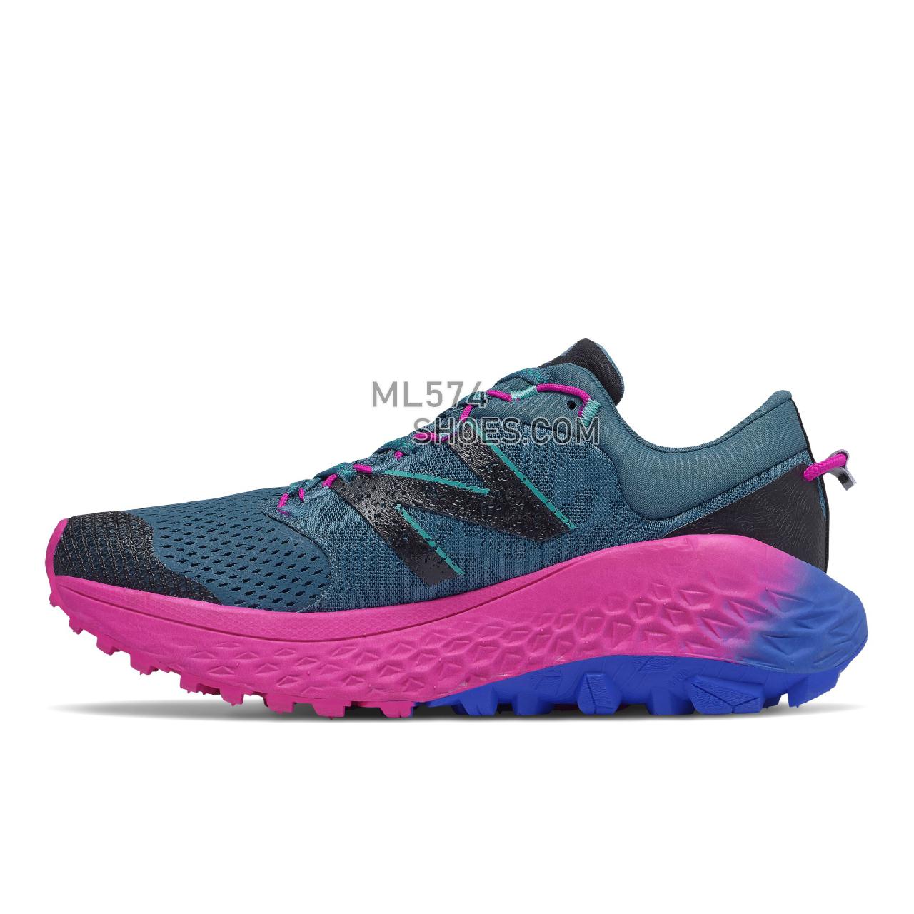 New Balance Fresh Foam More Trail v1 - Women's Trail Running - Jet Stream with Poison Berry - WTMORBP