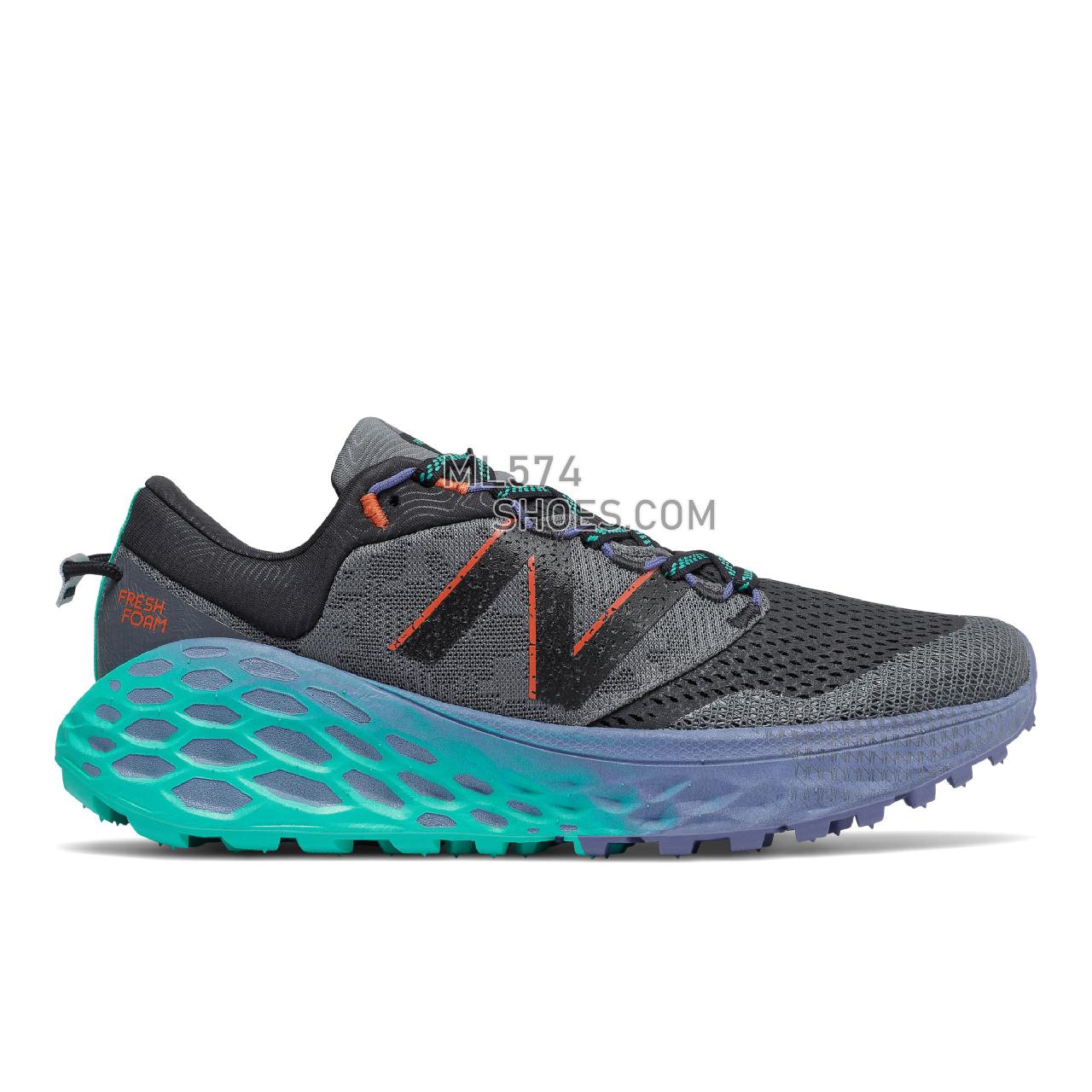 New Balance Fresh Foam More Trail v1 - Women's Trail Running - Lead with Magnetic Blue - WTMORGG