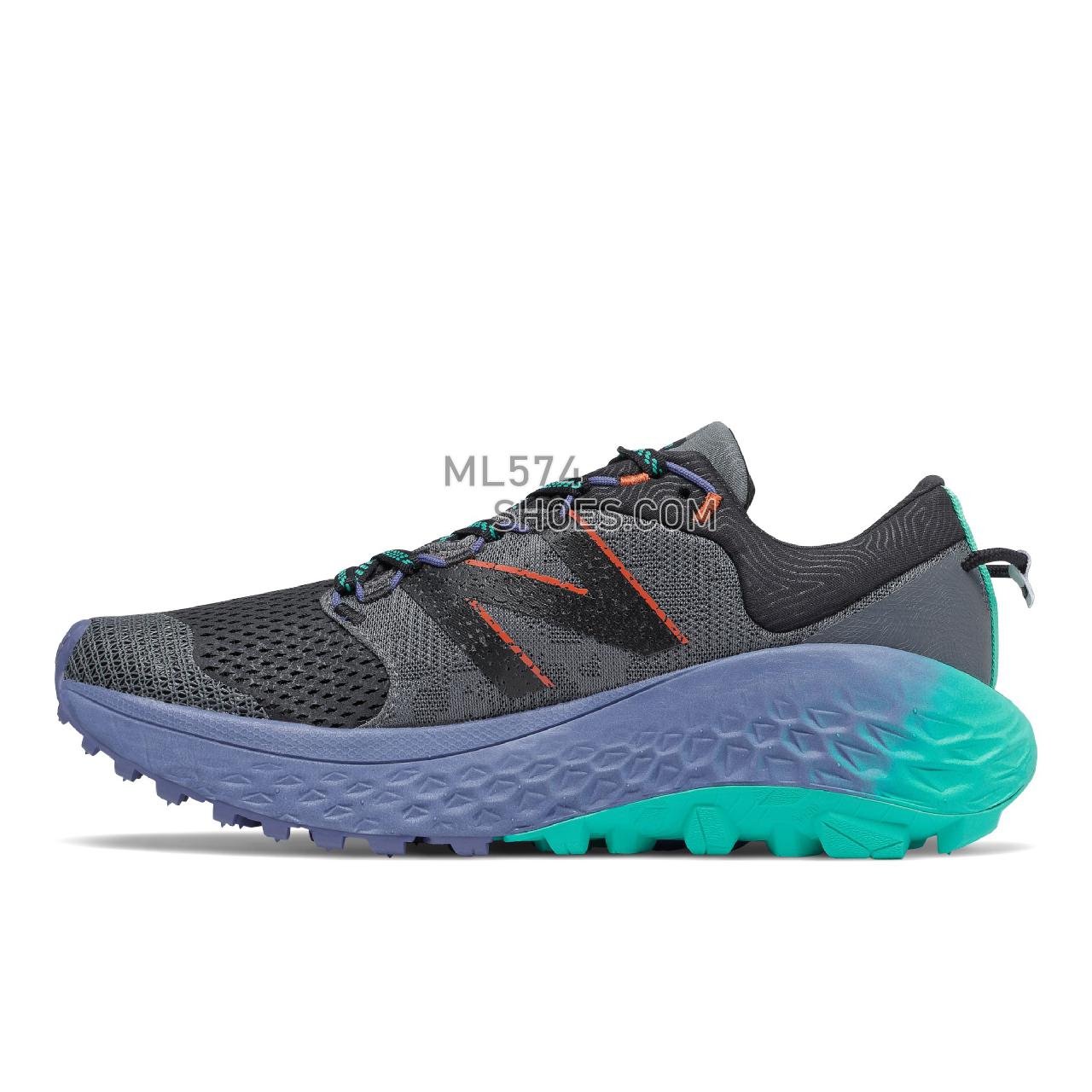 New Balance Fresh Foam More Trail v1 - Women's Trail Running - Lead with Magnetic Blue - WTMORGG