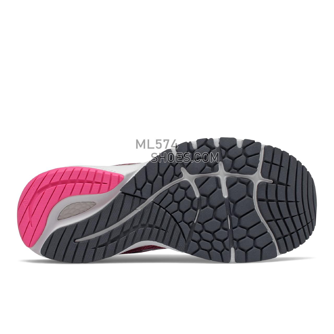 New Balance Fresh Foam X 860v12 - Women's Stability Running - Garnet with Pink Glo - W860P12