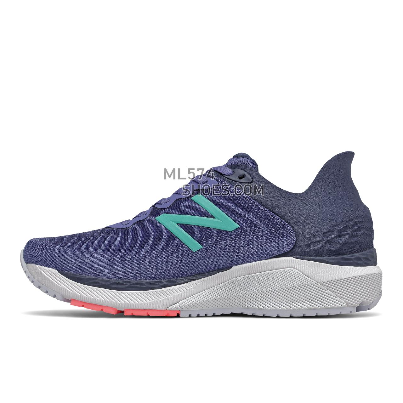 New Balance Fresh Foam 860v11 - Women's Stability Running - Magnetic Blue with Natural Indigo and Tidepool - W860F11