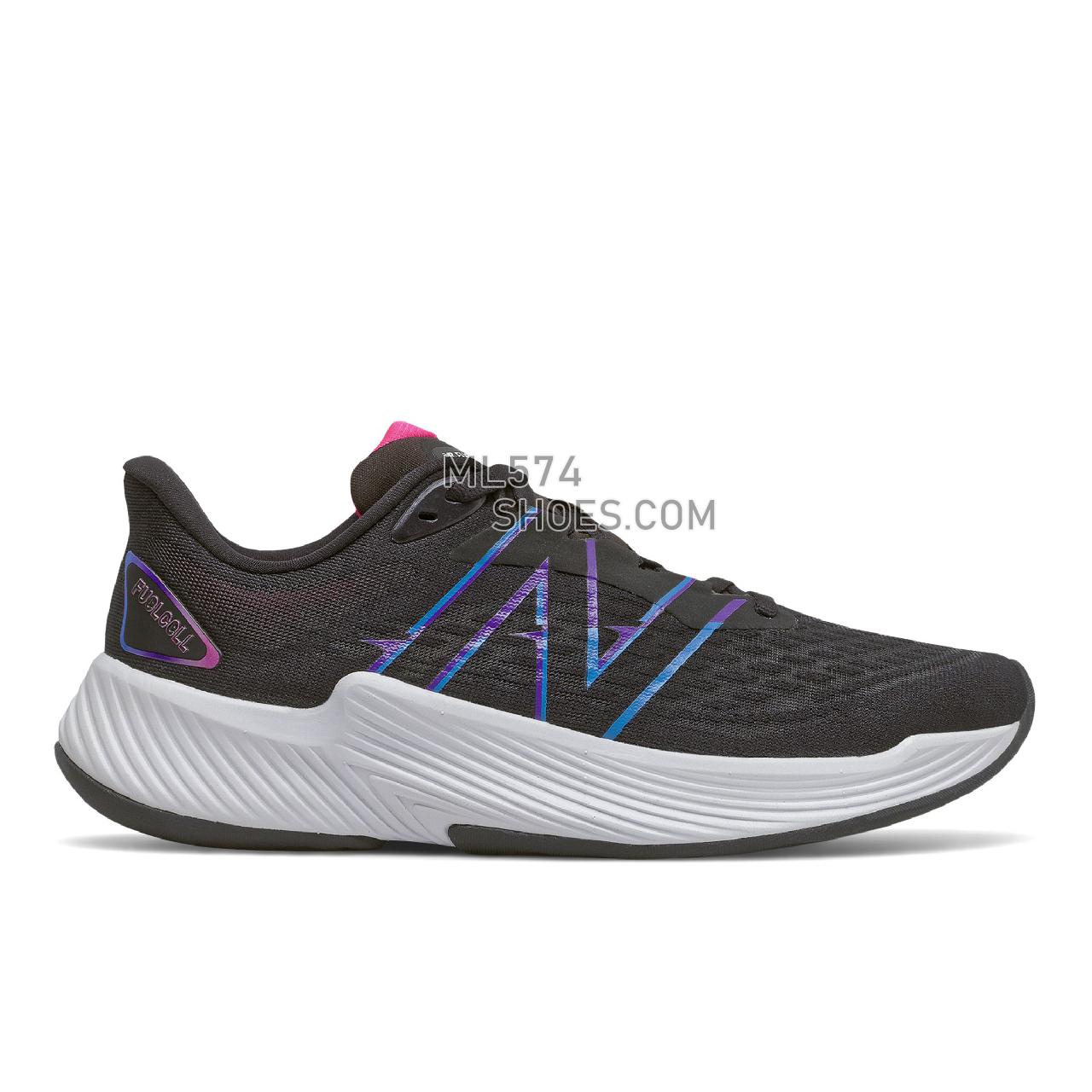 New Balance FuelCell Prism v2 - Women's Stability Running - Black with Deep Violet - WFCPZLB2