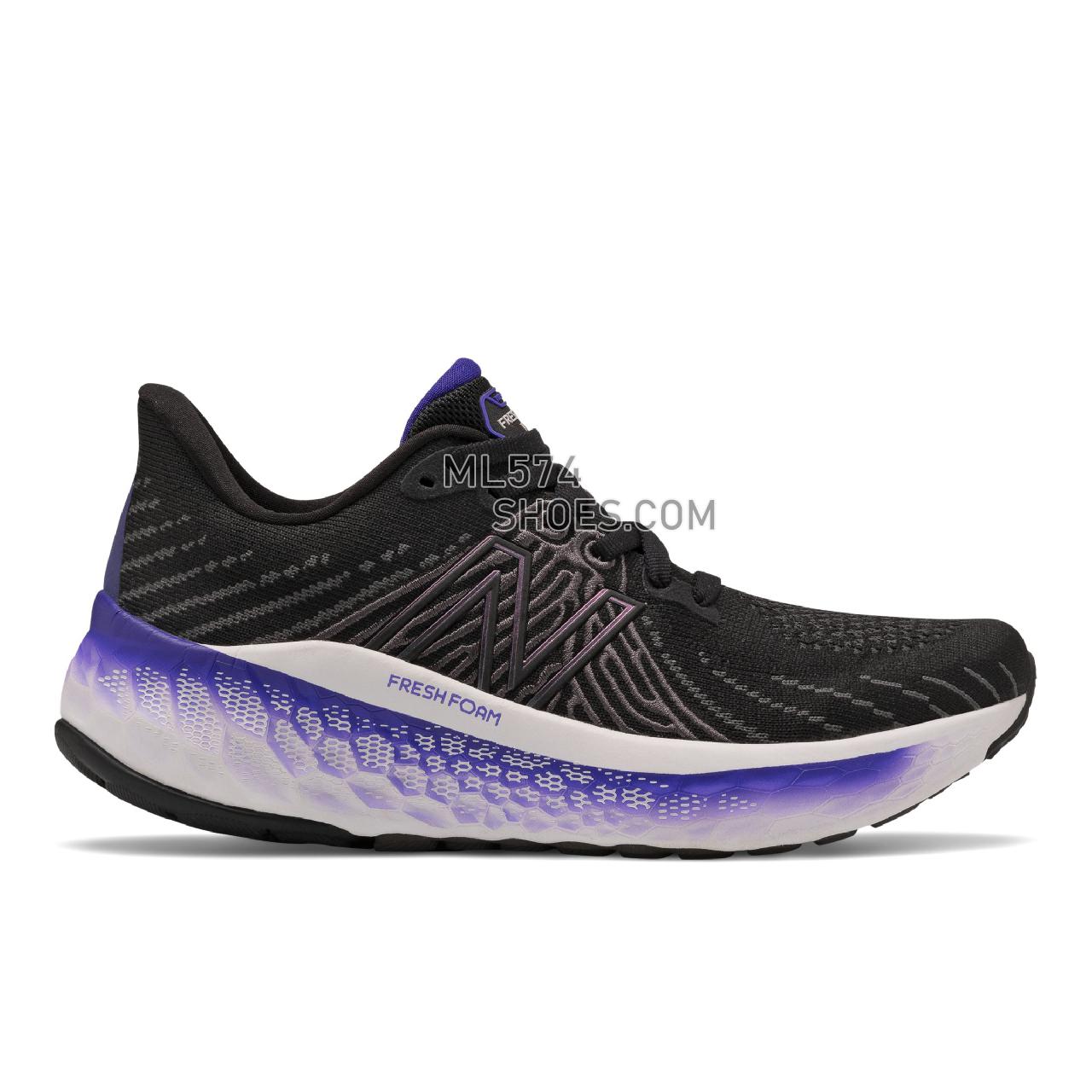 New Balance Fresh Foam X Vongo v5 - Women's Stability Running - Black with Deep Violet - WVNGOBW5