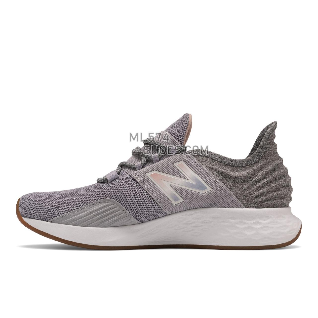 New Balance Fresh Foam Roav - Women's Neutral Running - Whisper Grey with Oyster Pink - WROAVTP