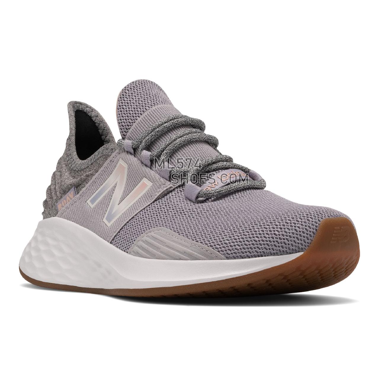 New Balance Fresh Foam Roav - Women's Neutral Running - Whisper Grey with Oyster Pink - WROAVTP