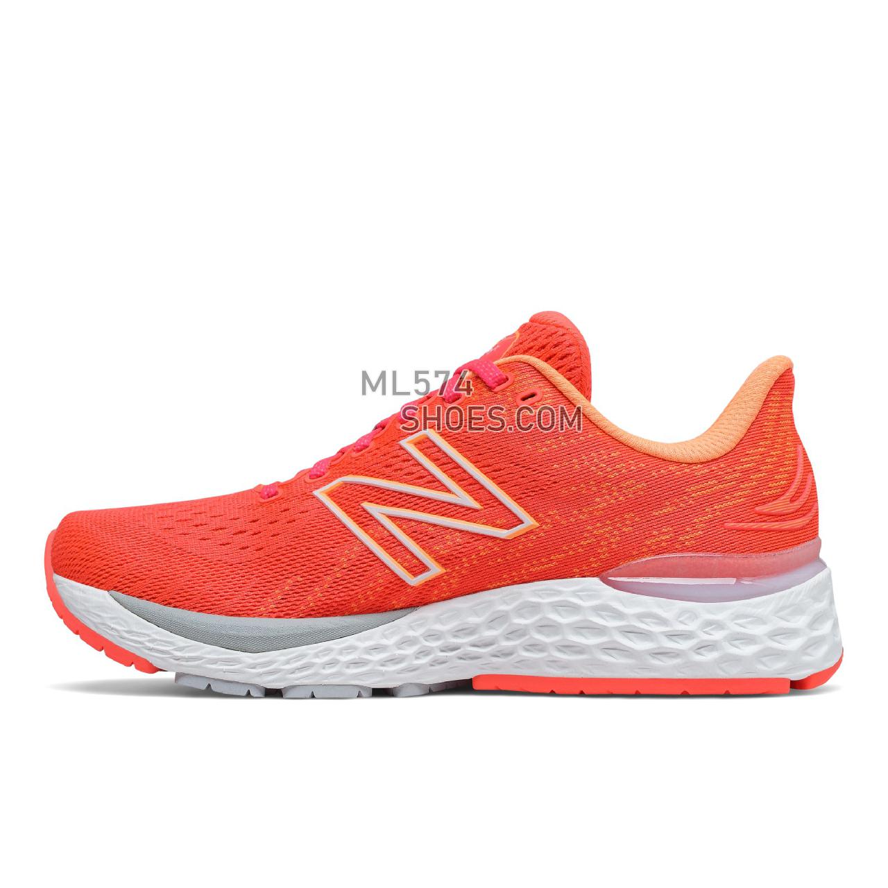 New Balance Fresh Foam 880v11 - Women's Neutral Running - Vivid Coral with Citrus Punch - W880M11