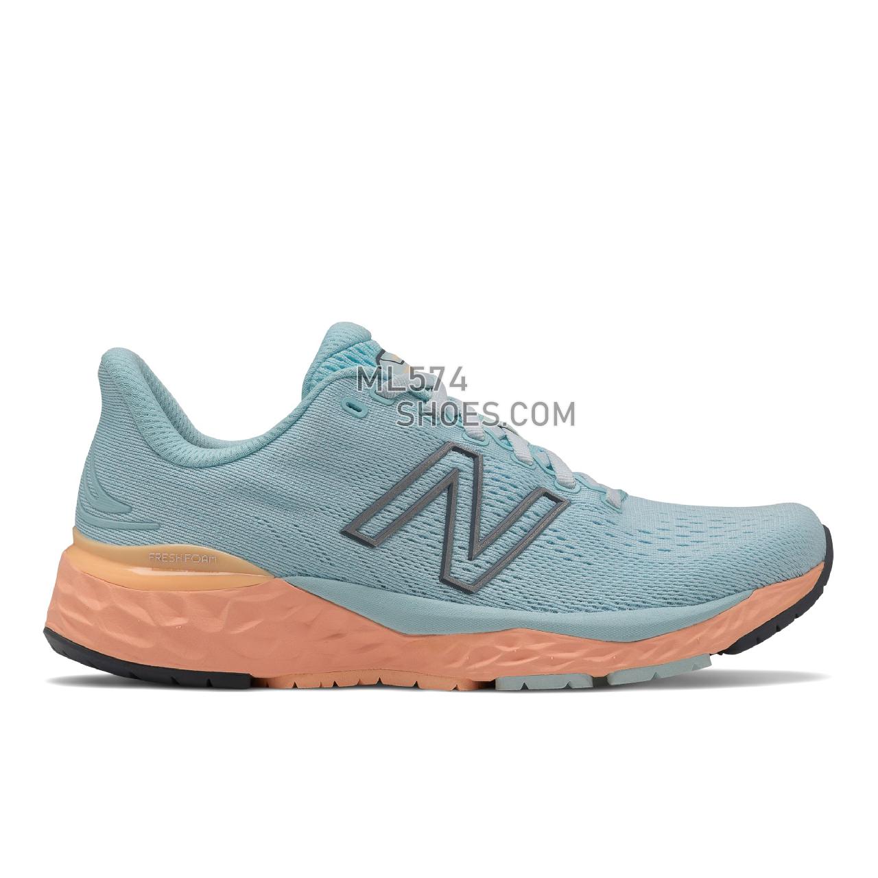 New Balance Fresh Foam 880v11 - Women's Neutral Running - Pale Blue Chill with Light Mango - W880G11