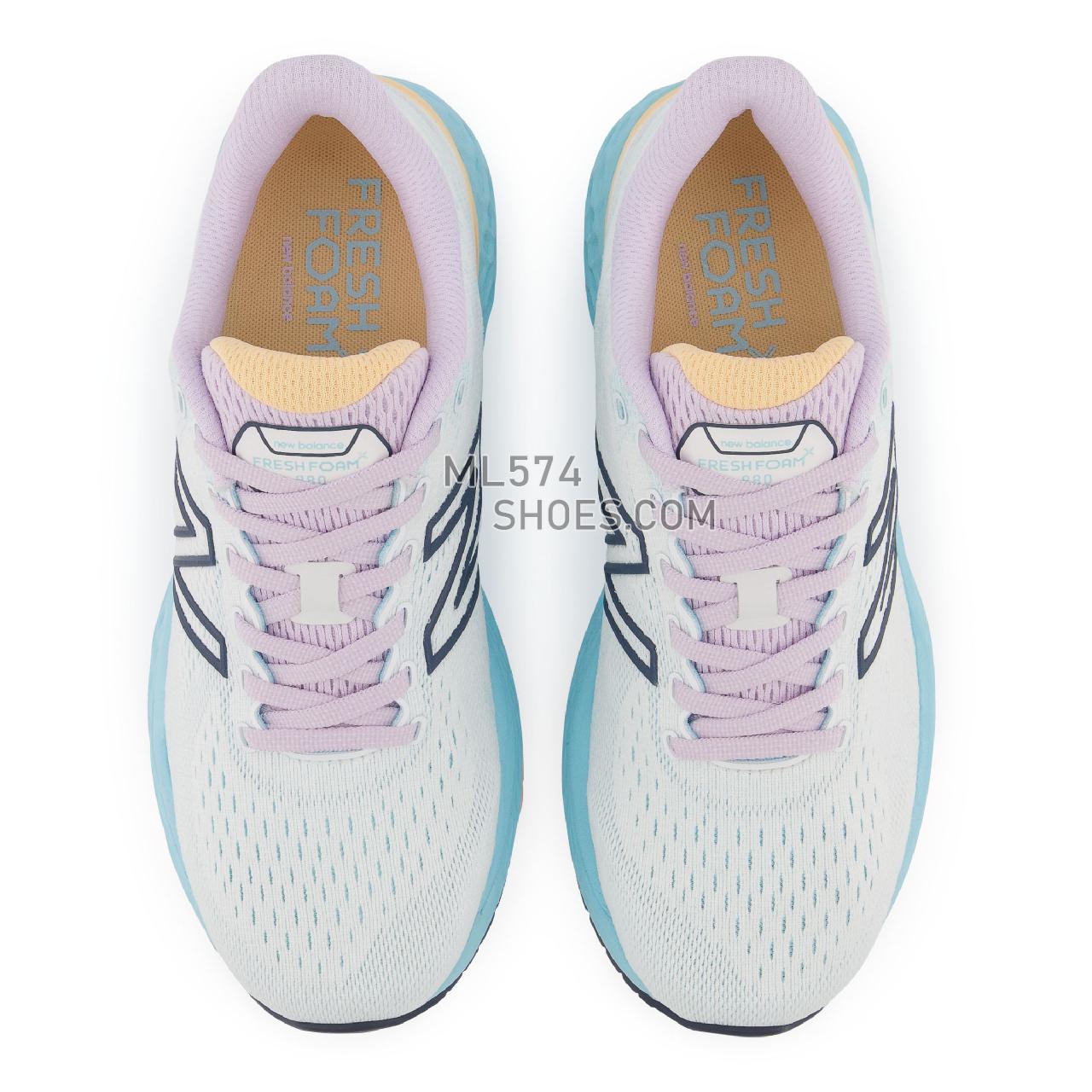 New Balance Fresh Foam 880v11 - Women's Neutral Running - White with Blue Chill - W880W11