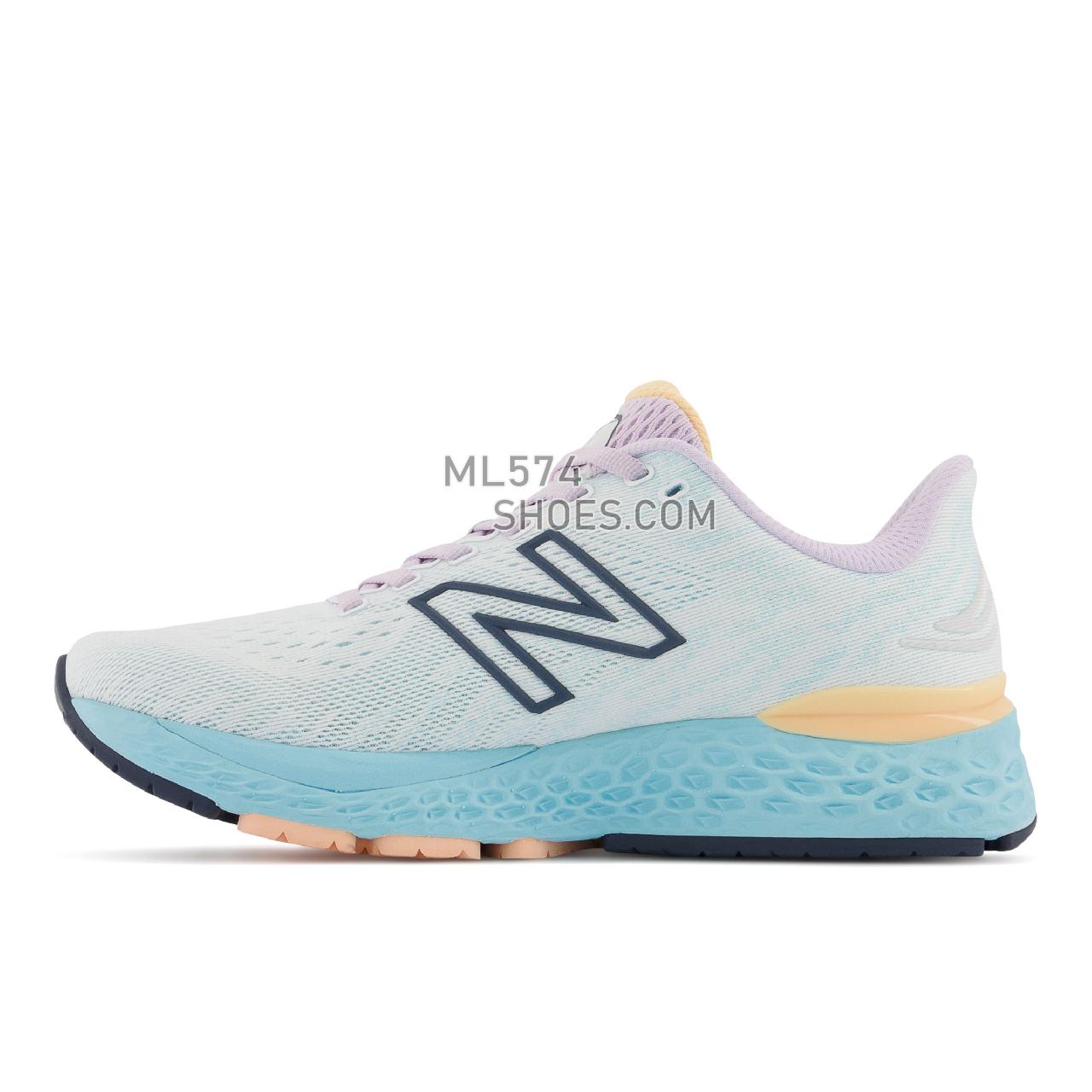 New Balance Fresh Foam 880v11 - Women's Neutral Running - White with Blue Chill - W880W11