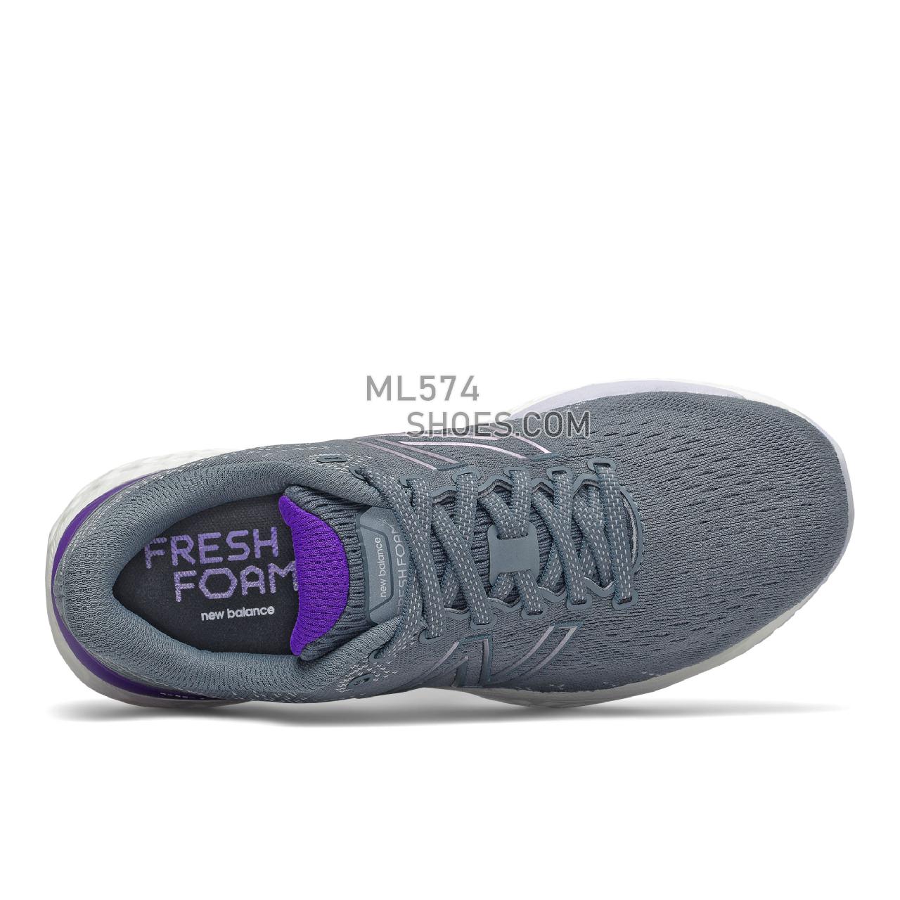 New Balance Fresh Foam 880v11 - Women's Neutral Running - Ocean Grey with Deep Violet - W880D11