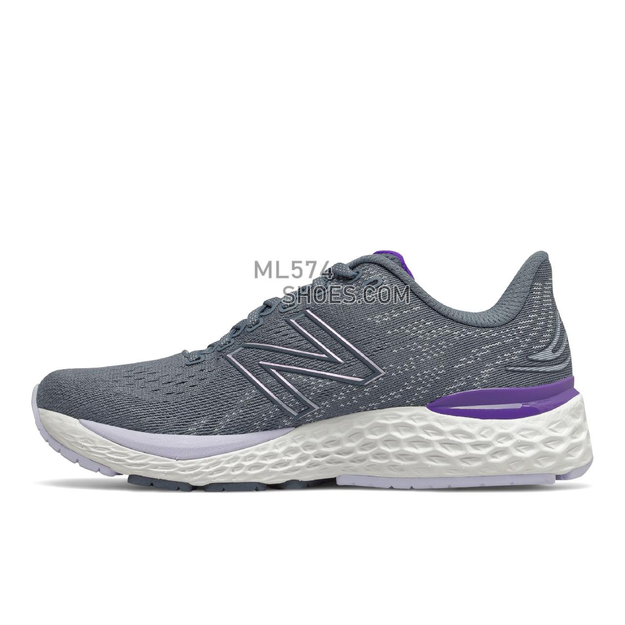 New Balance Fresh Foam 880v11 - Women's Neutral Running - Ocean Grey with Deep Violet - W880D11