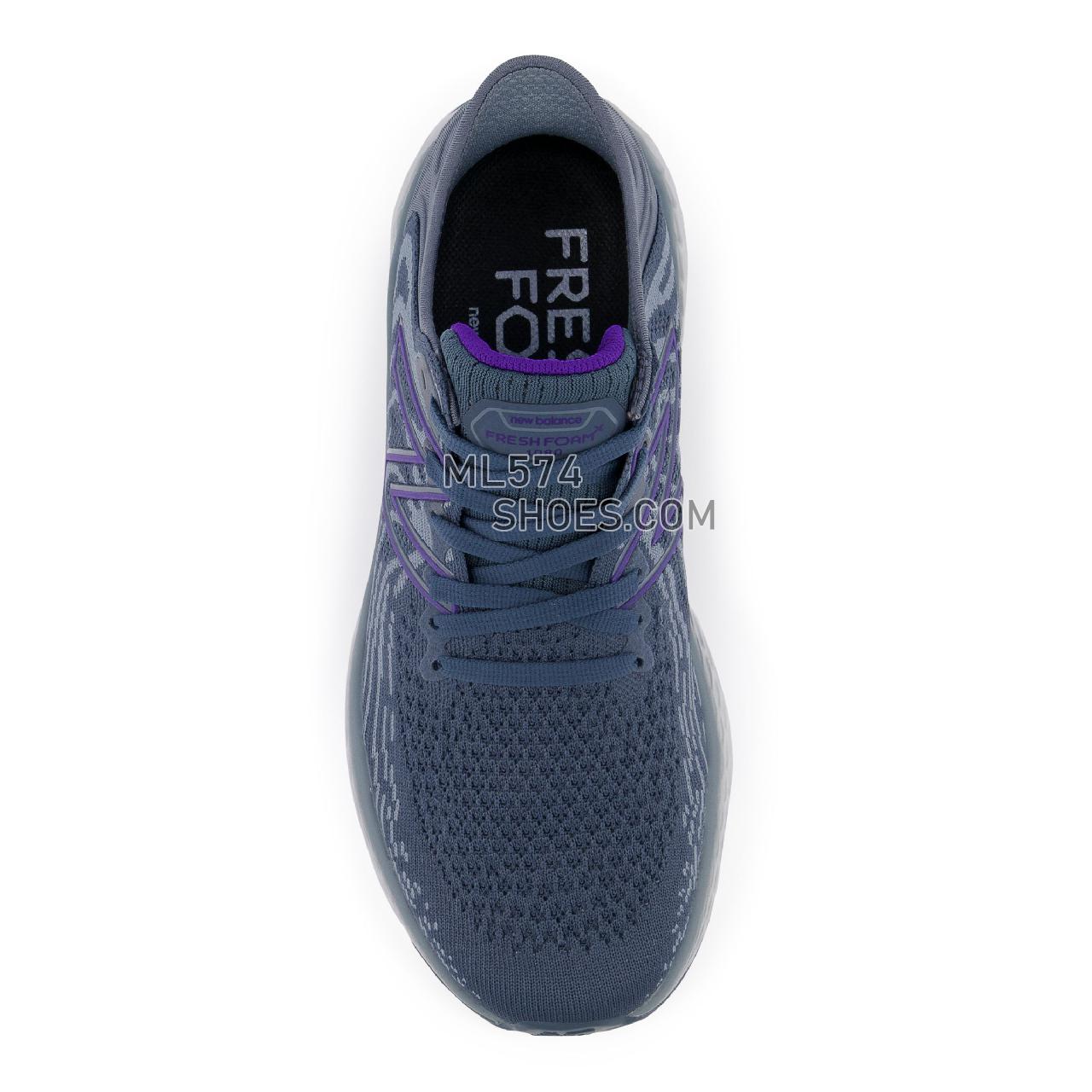 New Balance Fresh Foam 1080v11 - Women's Neutral Running - Deep Ocean Grey with Deep Violet - W1080R11