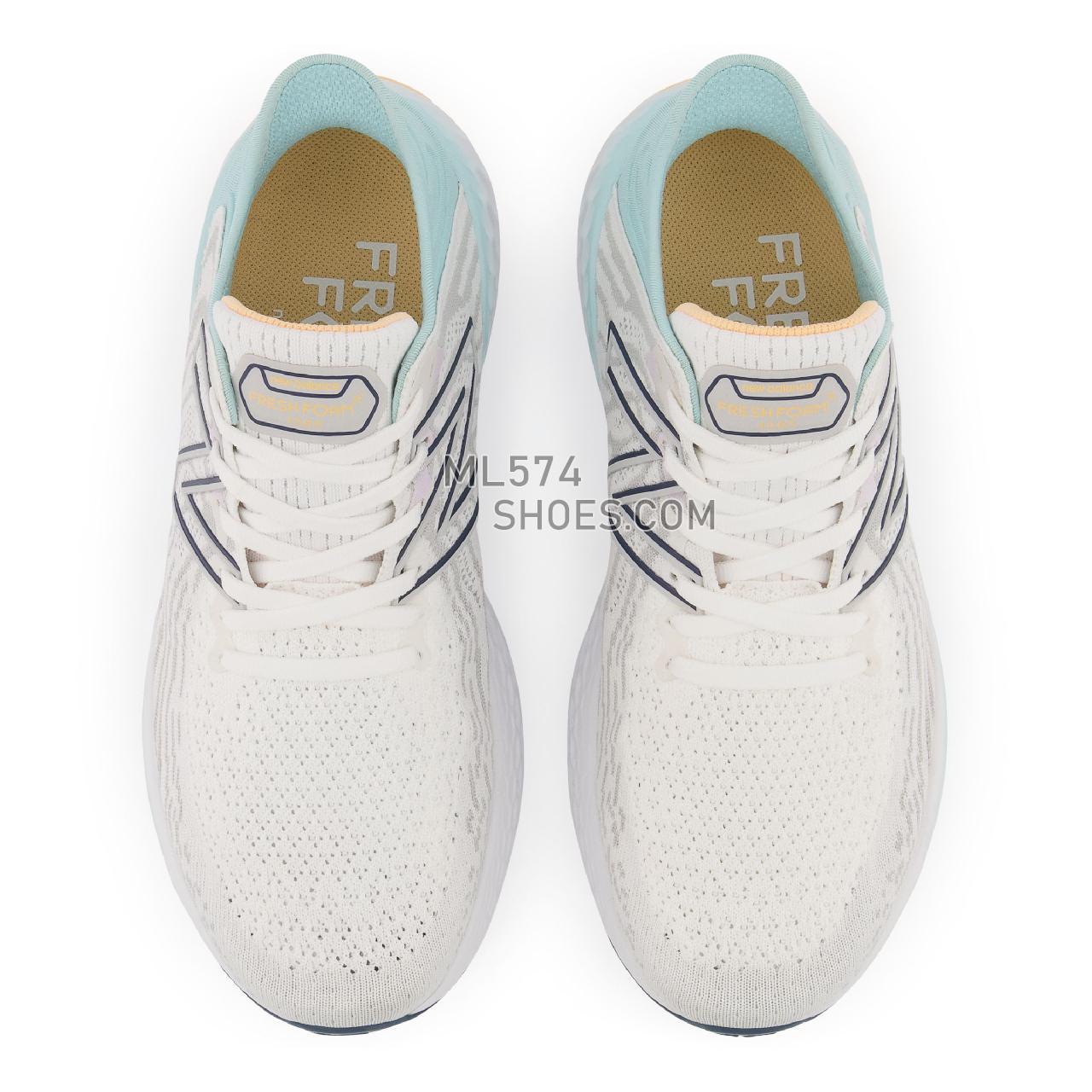 New Balance Fresh Foam 1080v11 - Women's Neutral Running - White with Blue Chill - W1080M11