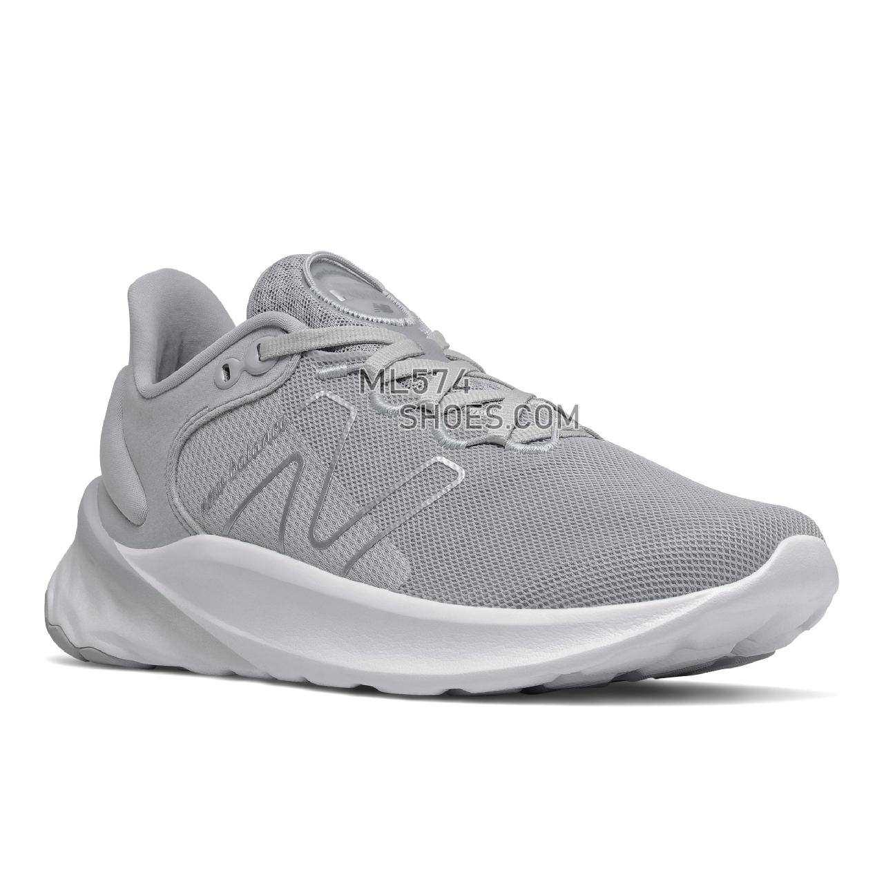 New Balance Fresh Foam Roav v2 - Women's Neutral Running - Light Aluminum with White - WROAVSS2