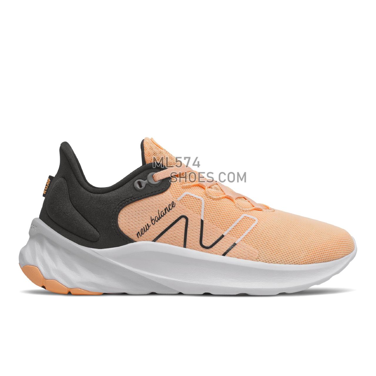 New Balance Fresh Foam Roav v2 - Women's Neutral Running - Orange with Black and White - WROAVSO2