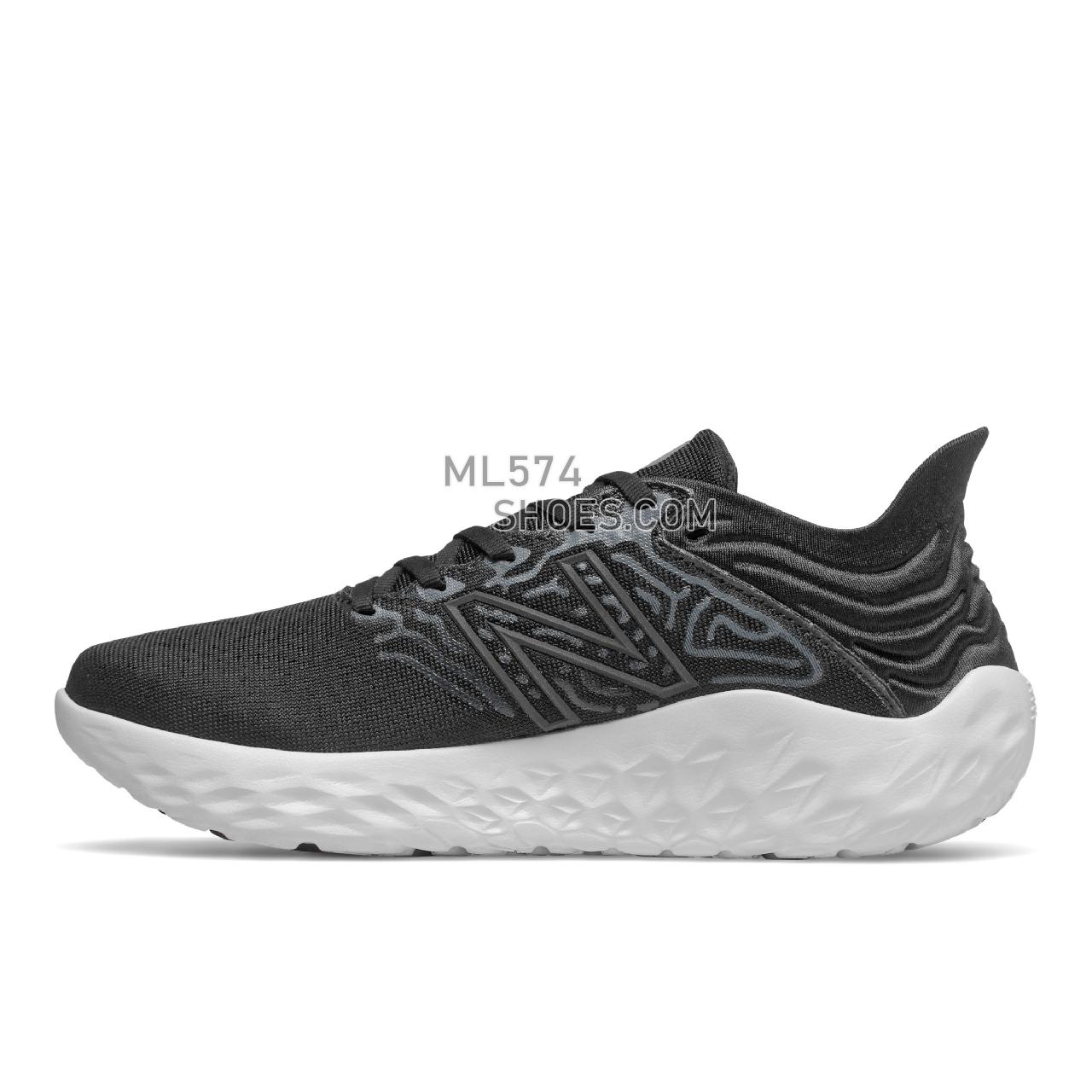 New Balance Fresh Foam Beacon v3 - Women's Neutral Running - Black with White - WBECNBW3