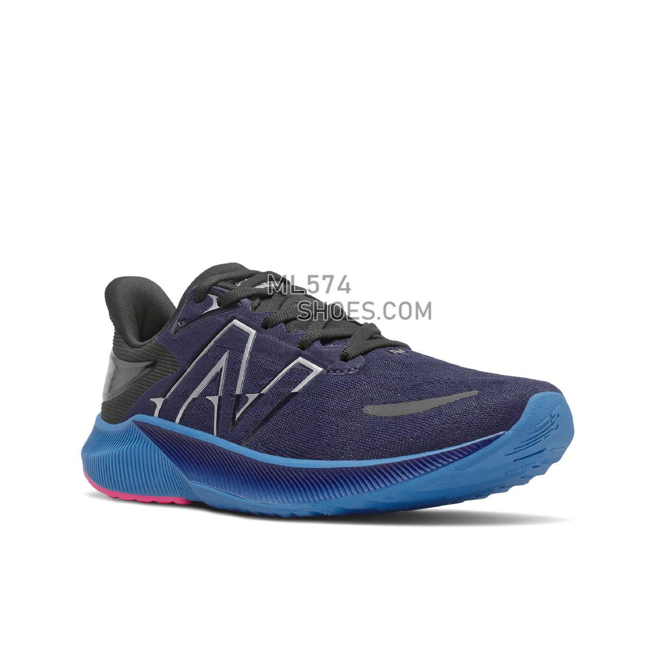 New Balance FuelCell Propel v3 - Women's Neutral Running - Night Tide with Helium and Pink Glo - WFCPRLB3