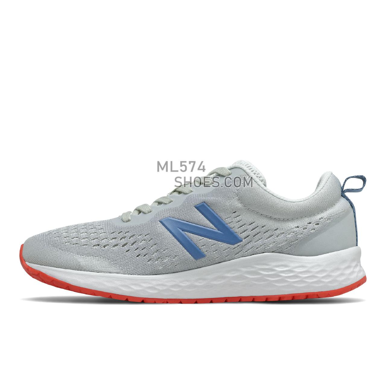 New Balance Fresh Foam Arishi v3 - Women's Neutral Running - White with Blue and Orange - WARISCW3