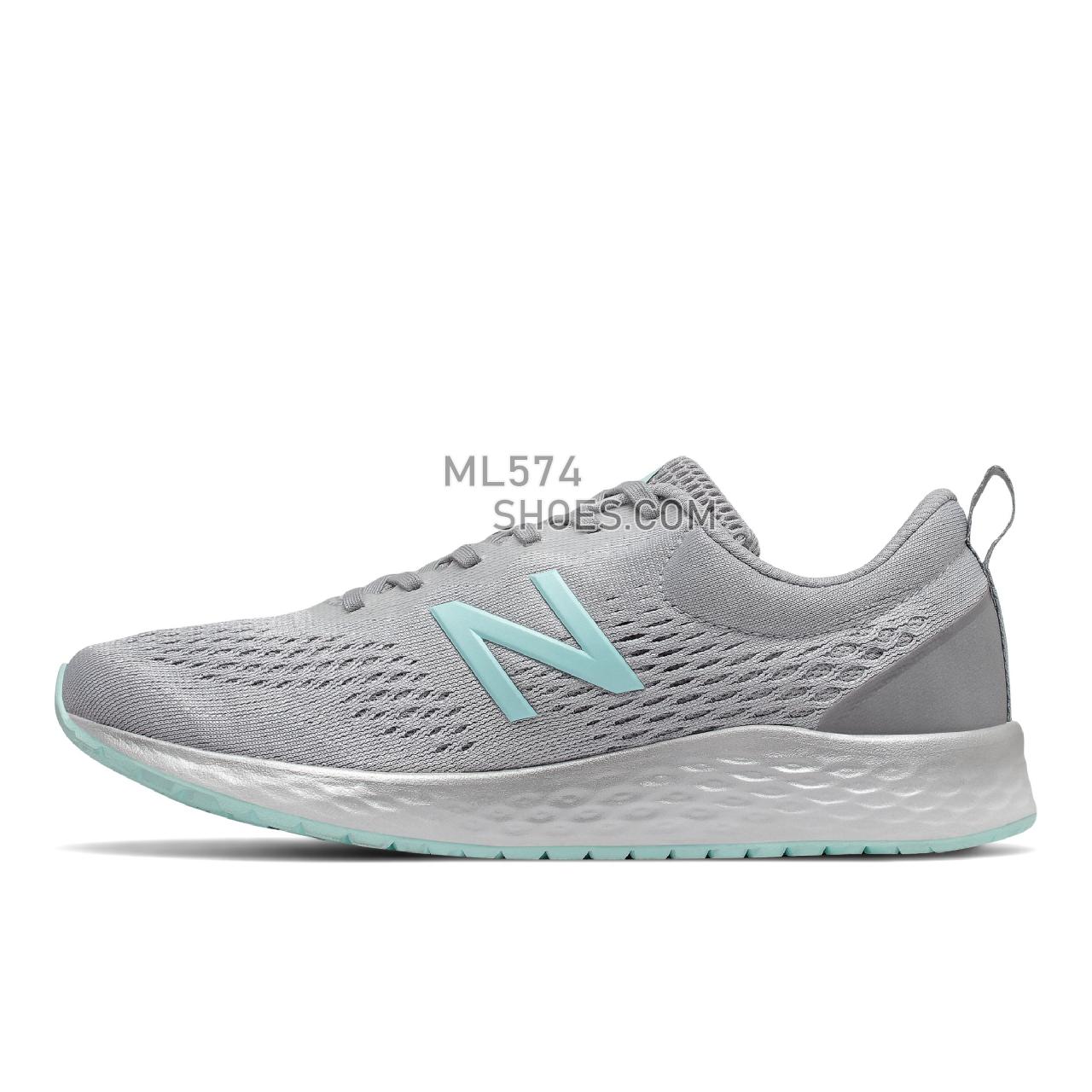 New Balance Fresh Foam Arishi v3 - Women's Neutral Running - Grey with Teal - WARISPG3