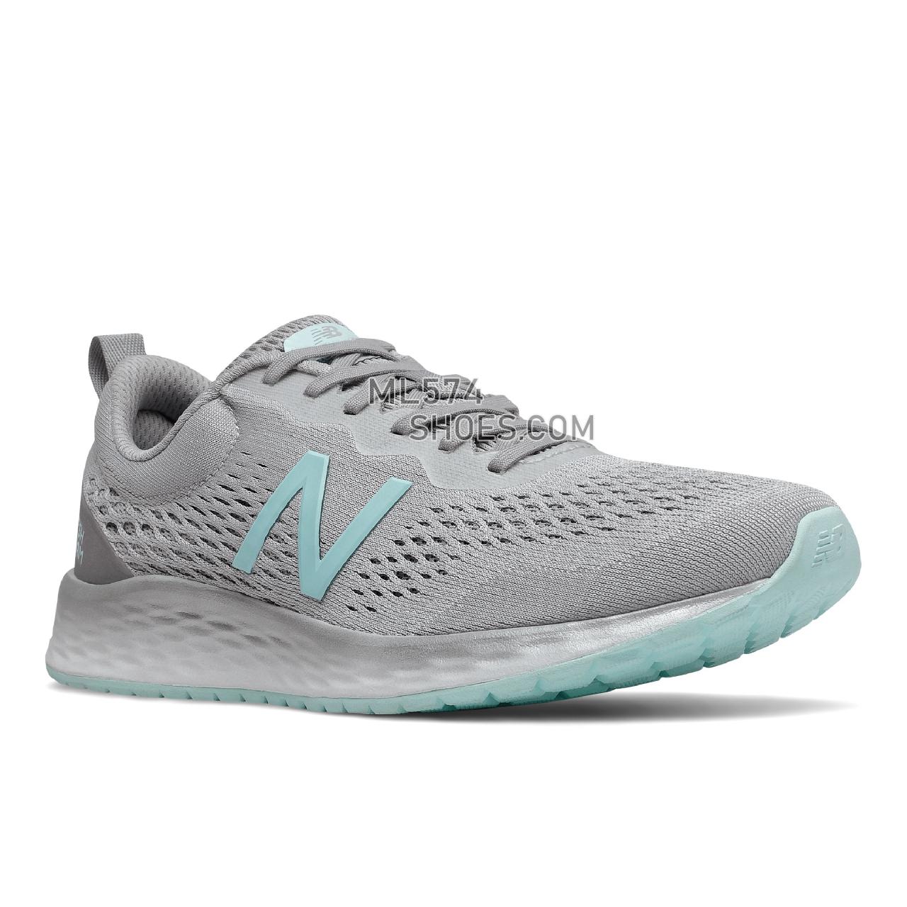 New Balance Fresh Foam Arishi v3 - Women's Neutral Running - Grey with Teal - WARISPG3