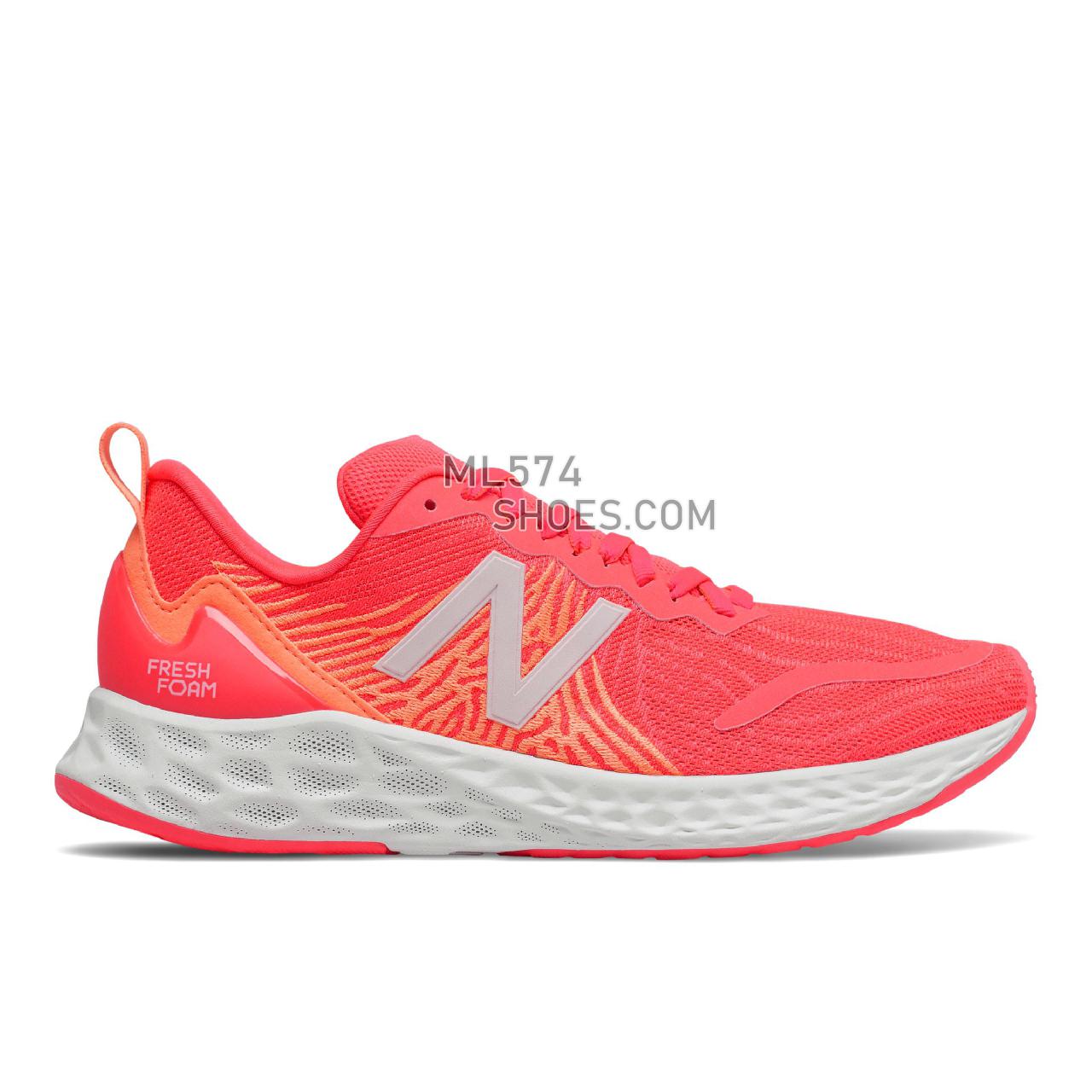 New Balance Fresh Foam Tempo - Women's Neutral Running - Vivid Coral with Citrus Punch - WTMPOCP