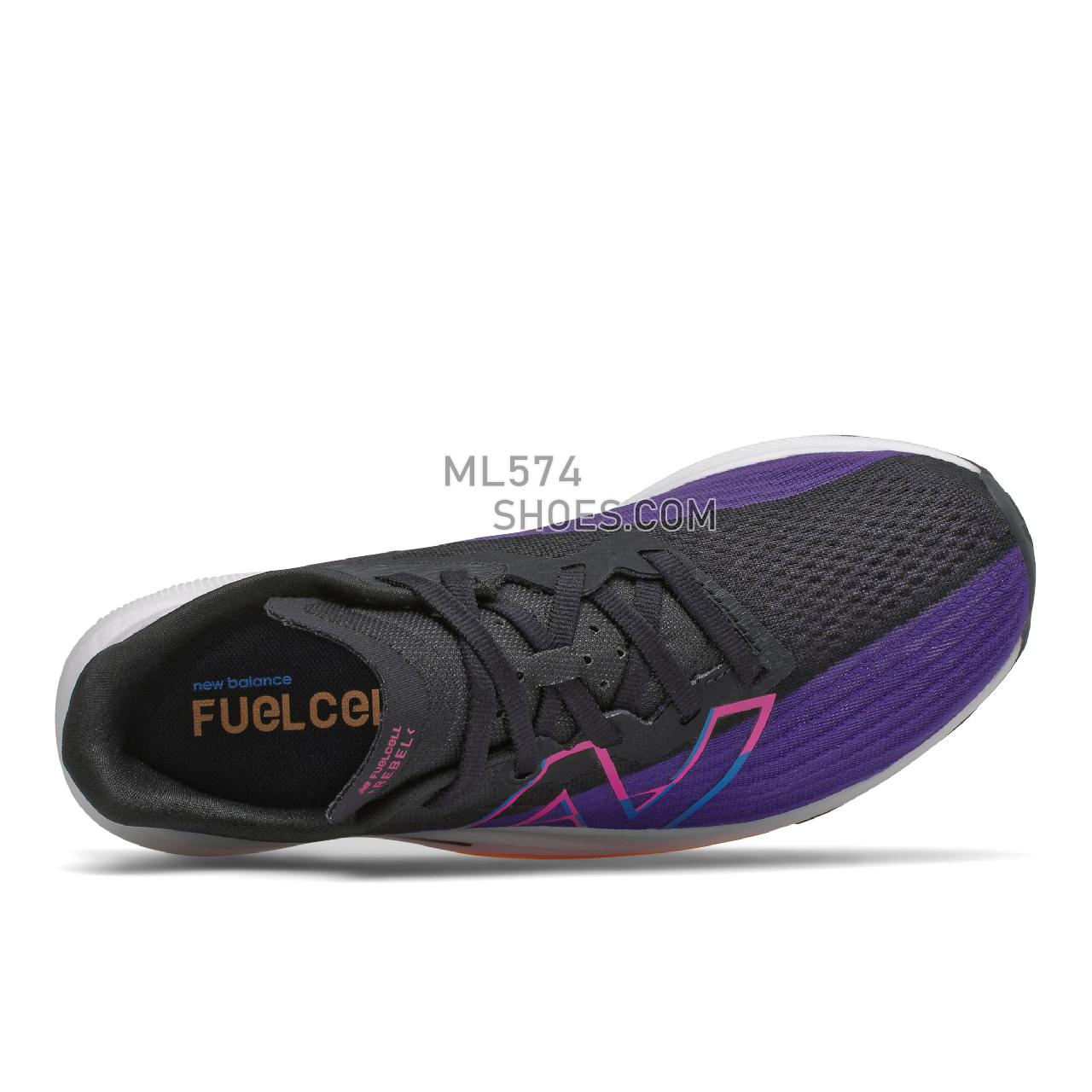 New Balance FuelCell Rebel v2 - Women's Neutral Running - Deep Violet with Black - WFCXCV2