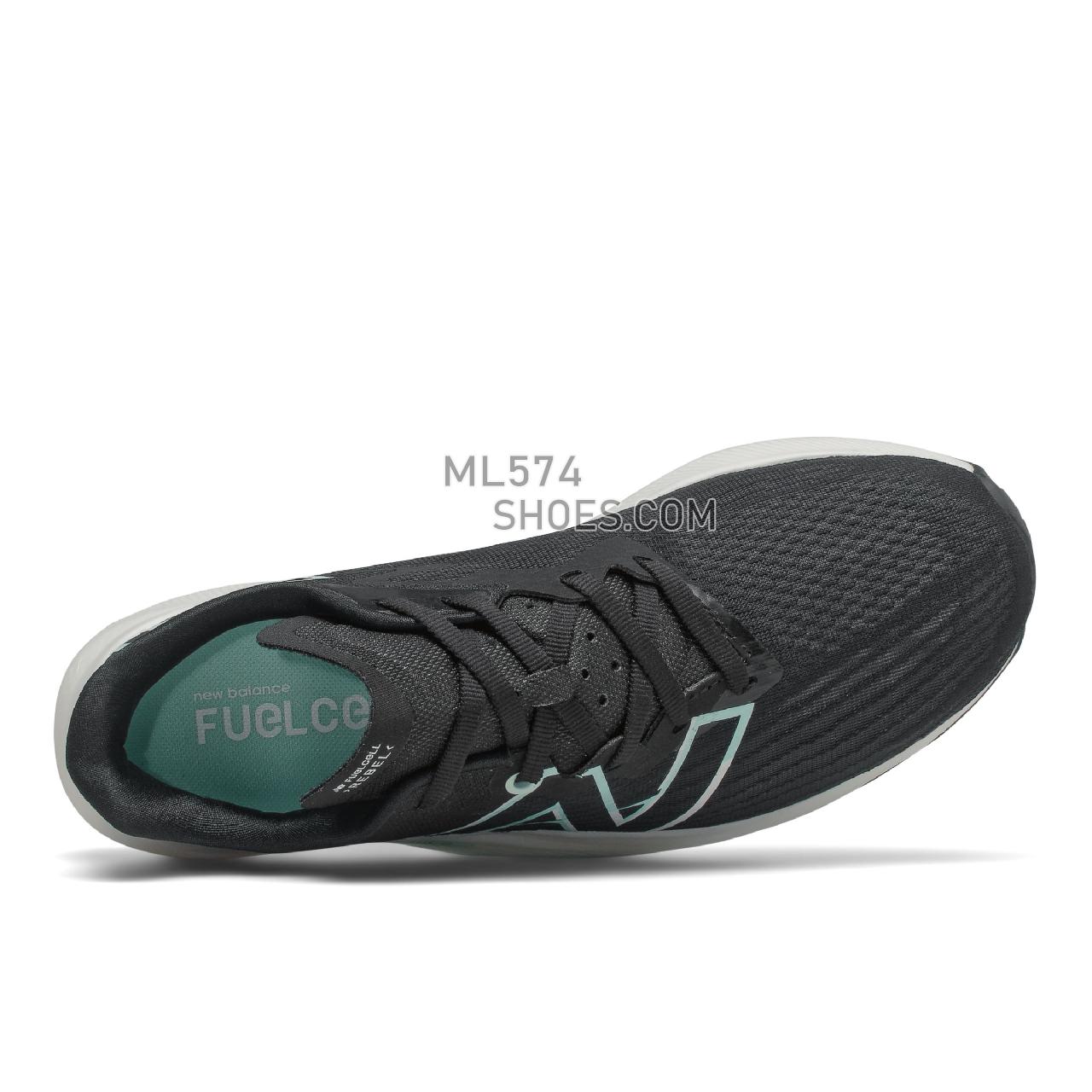 New Balance FuelCell Rebel v2 - Women's Neutral Running - Black with White Mint and Citrus Punch - WFCXLR2