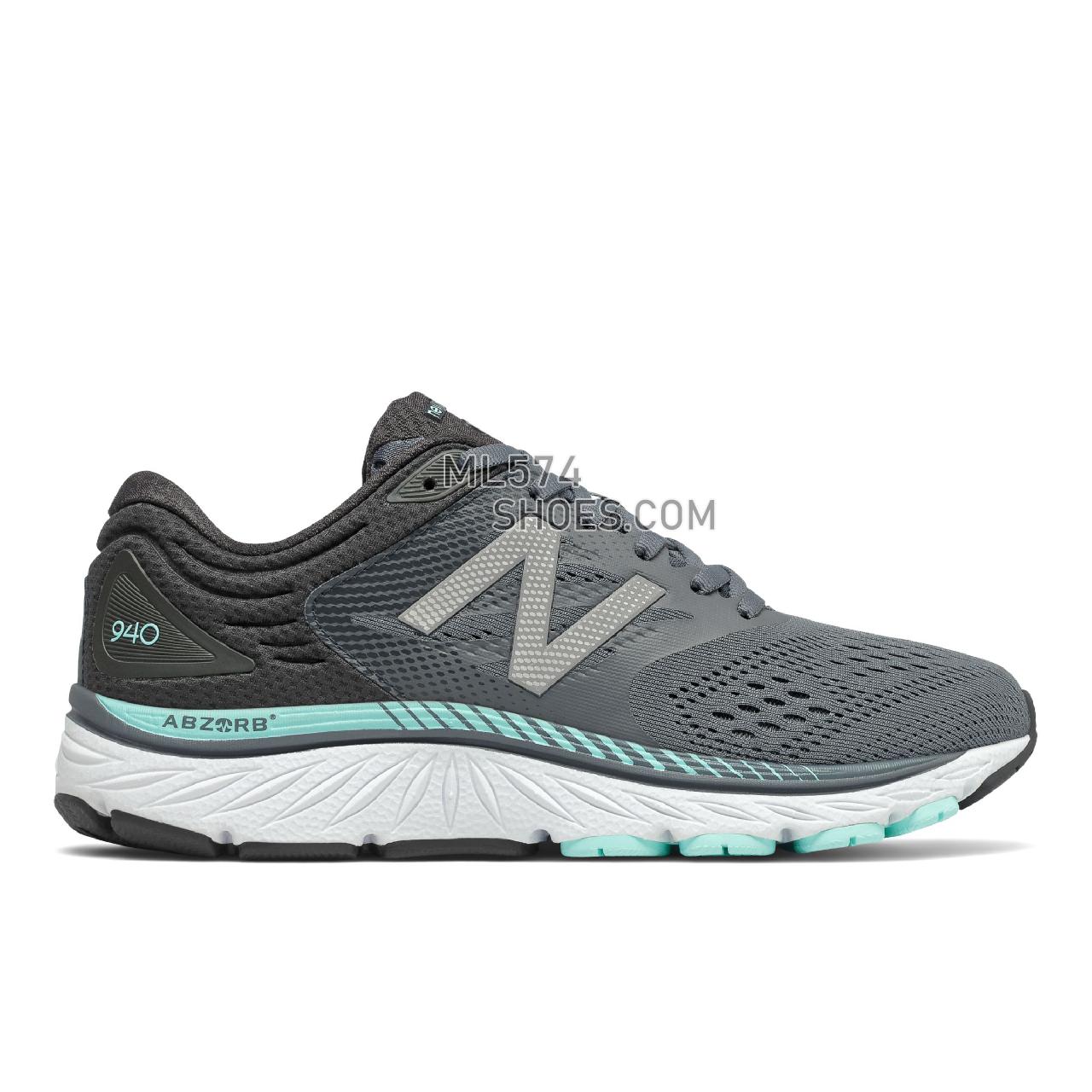 New Balance 940v4 - Women's Neutral Running - Lead with Phantom and Glacier - W940CG4