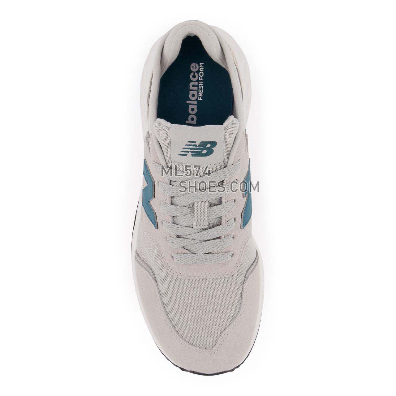 New Balance Fresh Foam X70 - Women's Sport Style Sneakers - Rain Cloud with Mountain Teal and White - WSX70GH1
