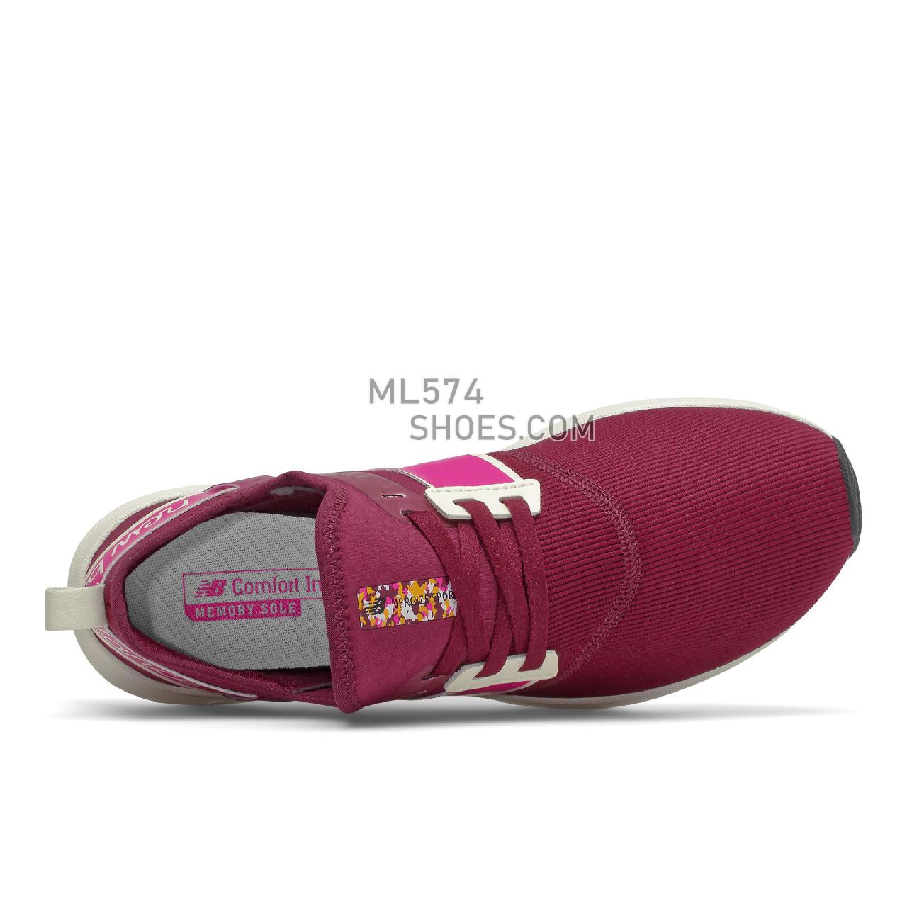 New Balance NB Nergize Sport - Women's Sport Style Sneakers - Garnet with Pink Glo - WNRGSPS1