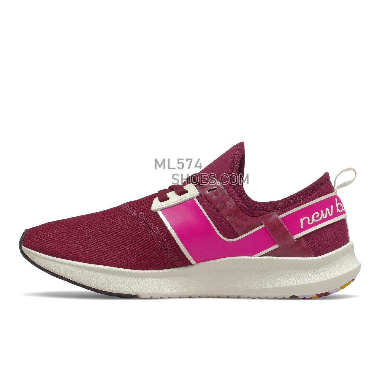 New Balance NB Nergize Sport - Women's Sport Style Sneakers - Garnet with Pink Glo - WNRGSPS1