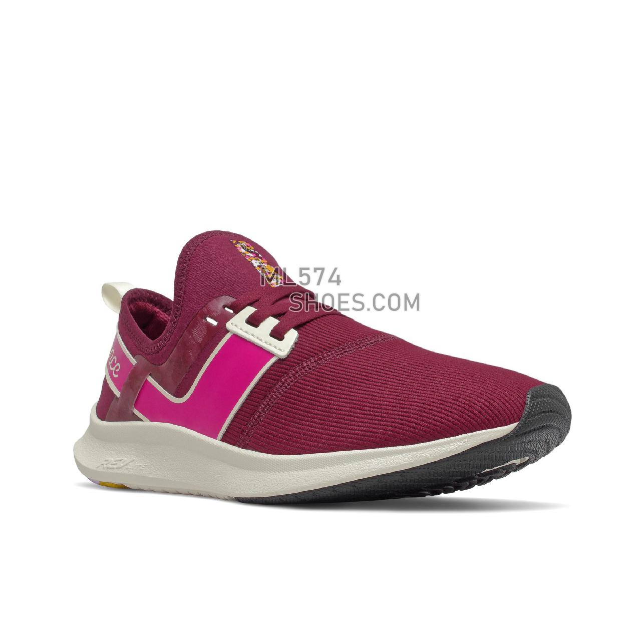 New Balance NB Nergize Sport - Women's Sport Style Sneakers - Garnet with Pink Glo - WNRGSPS1