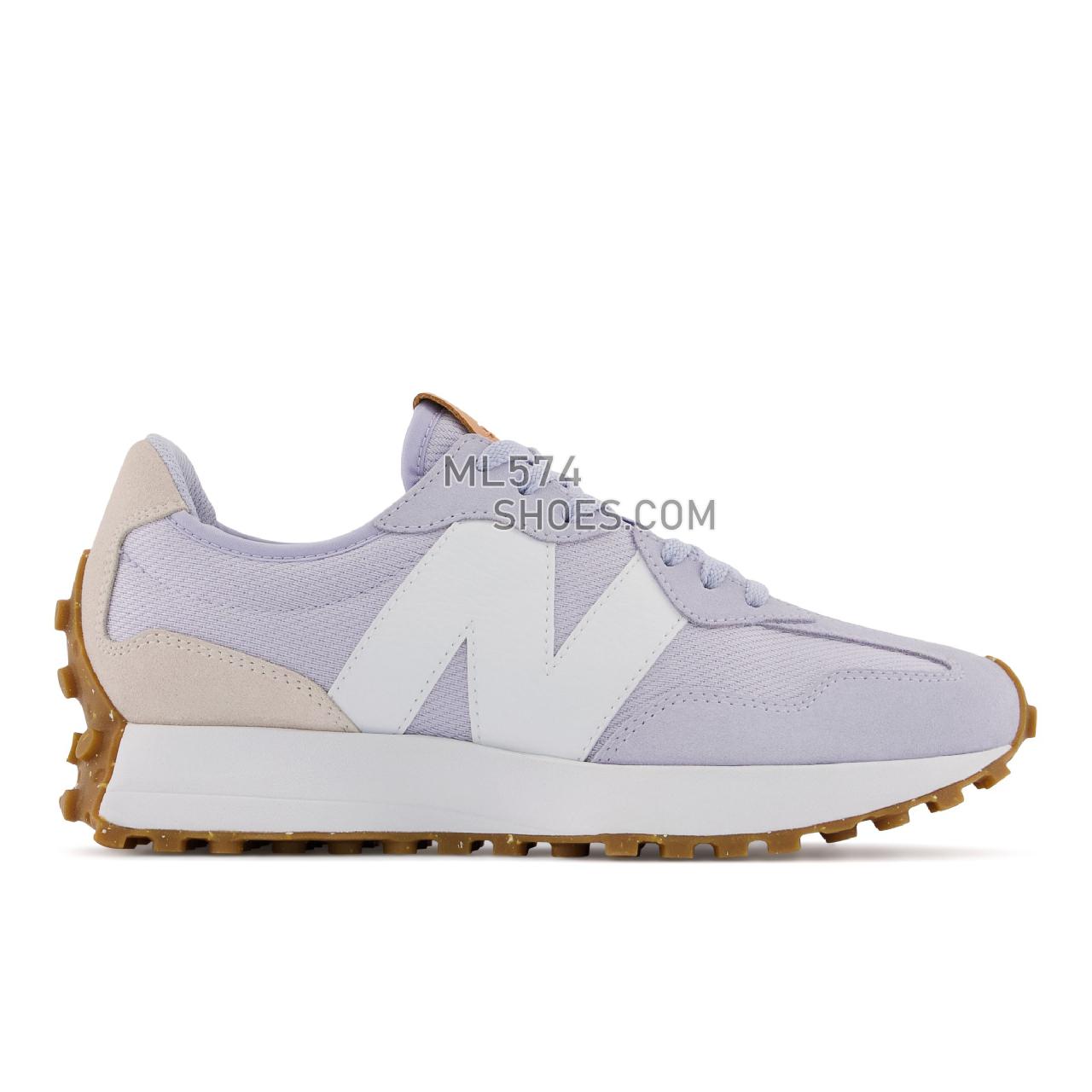 New Balance 327 - Women's Sport Style Sneakers - Violet Haze with Macadamia Nut - WS327RC