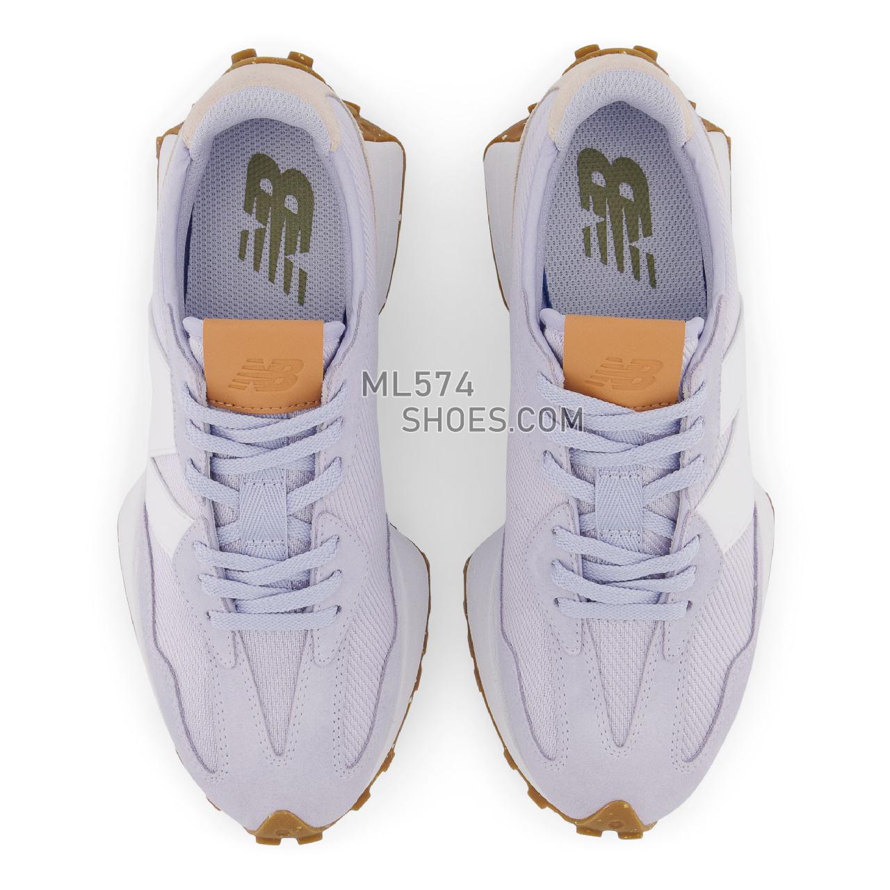 New Balance 327 - Women's Sport Style Sneakers - Violet Haze with Macadamia Nut - WS327RC