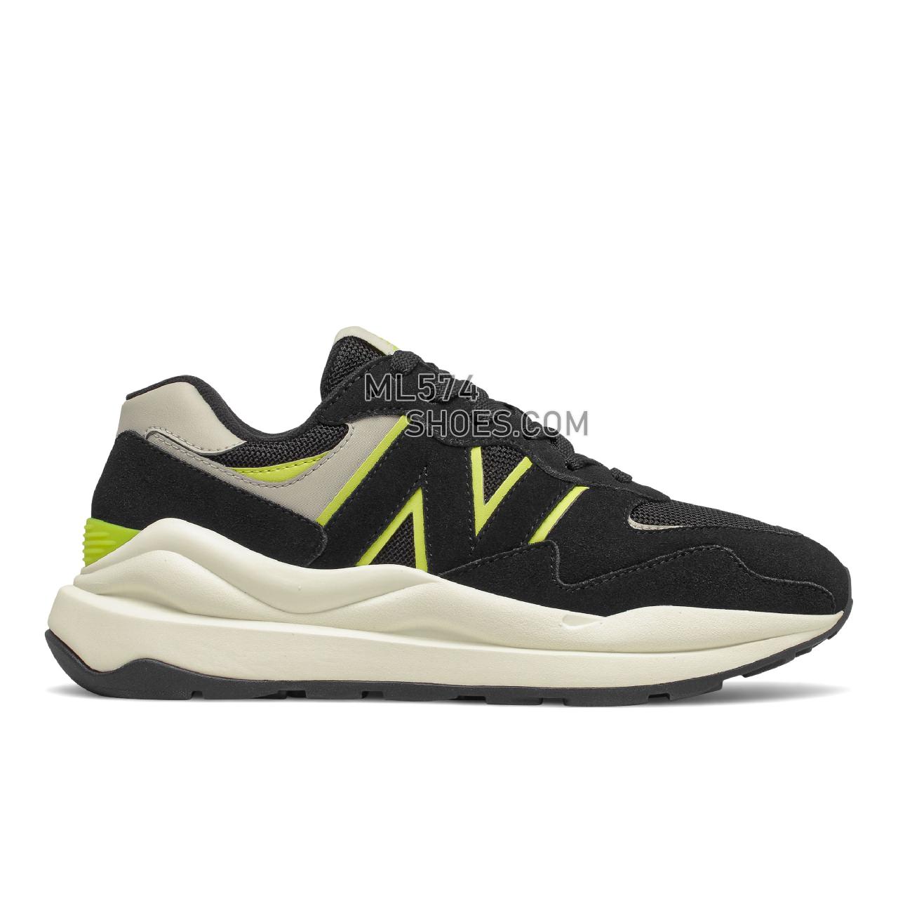 New Balance 57/40 - Women's Sport Style Sneakers - Black with Sulpher Yellow - W5740HL1