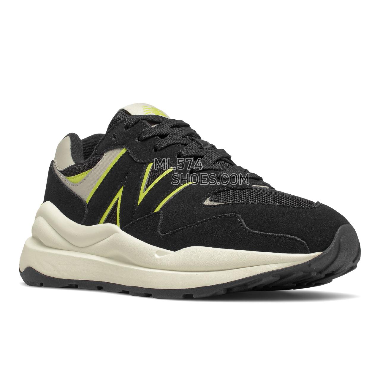 New Balance 57/40 - Women's Sport Style Sneakers - Black with Sulpher Yellow - W5740HL1