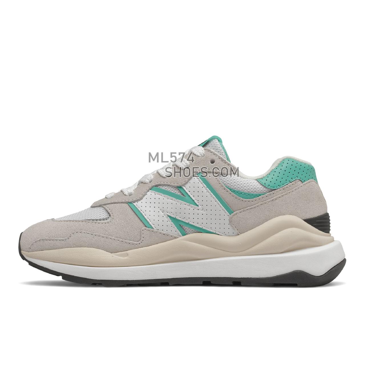 New Balance 57/40 - Women's Sport Style Sneakers - Sea Salt with Summer Jade - W5740WA1