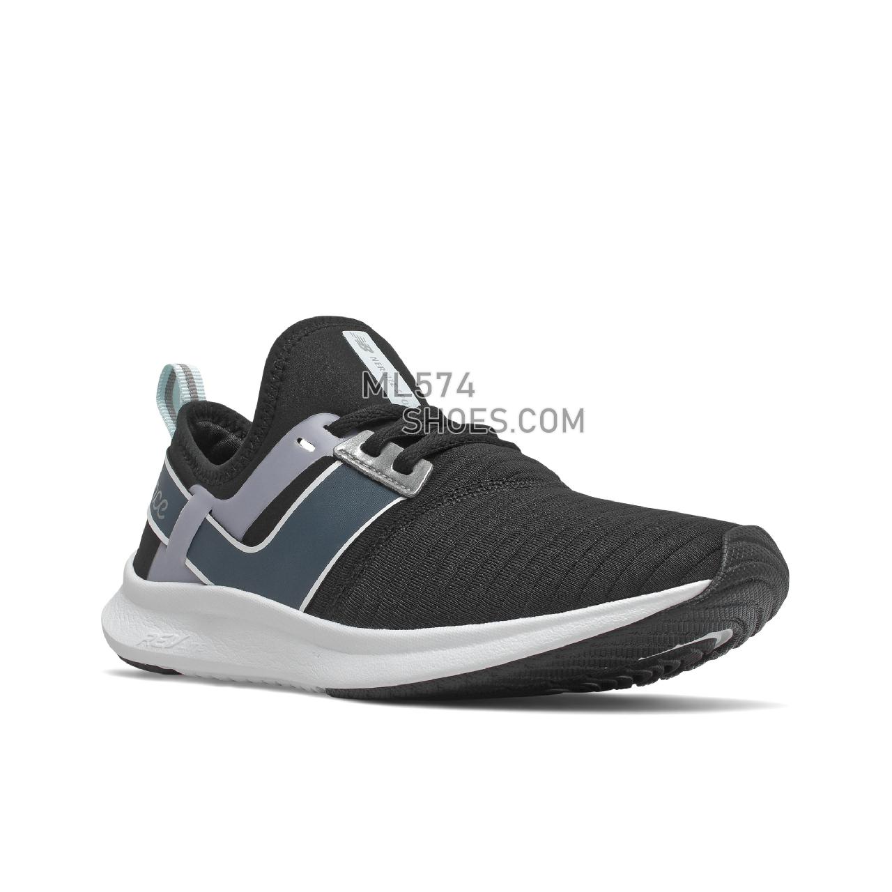 New Balance NB Nergize Sport - Women's Sport Style Sneakers - Black with Deep Ocean Grey - WNRGSNB1