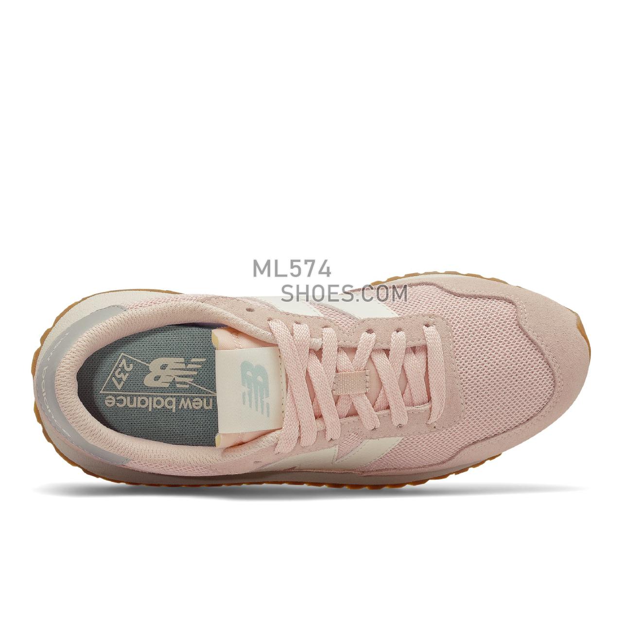 New Balance 237 - Women's Sport Style Sneakers - Oyster Pink with Storm Blue - WS237HL1