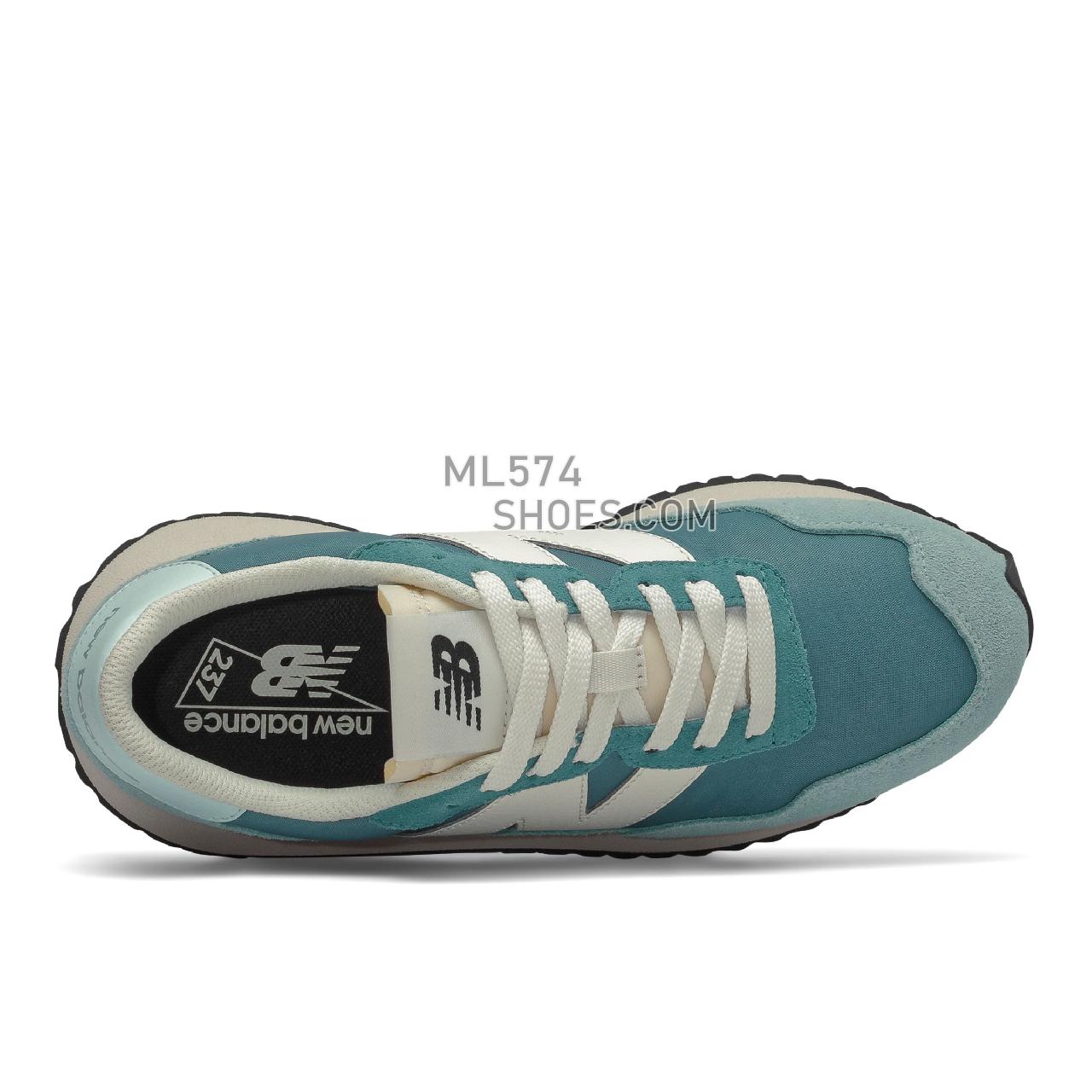 New Balance 237 - Women's Sport Style Sneakers - Deep Sea with Storm Blue - WS237DI1