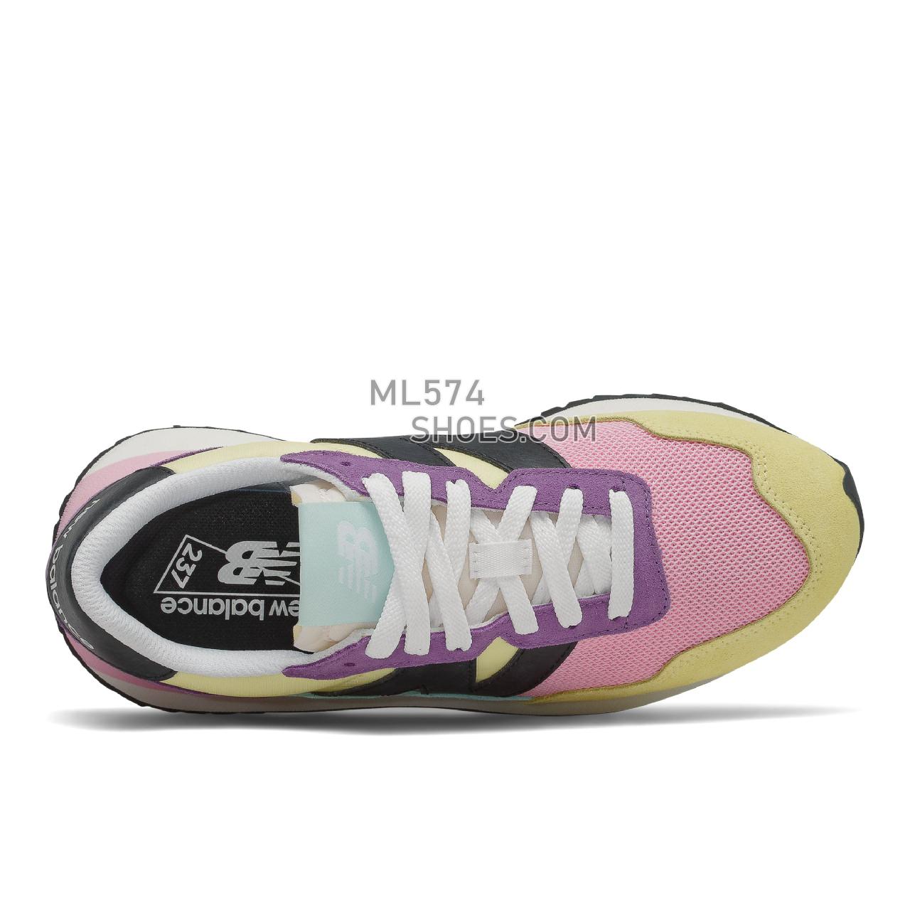 New Balance 237 - Women's Sport Style Sneakers - Lemon Haze with Sour Grape - WS237PW1