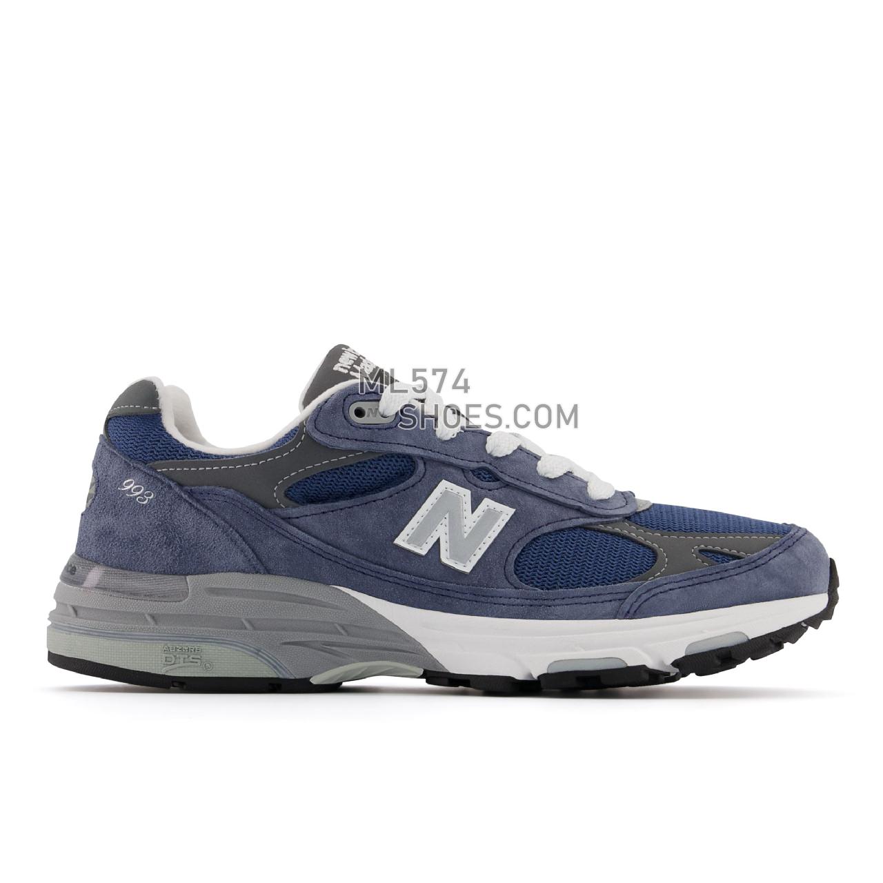 New Balance Made in USA 993 - Women's Classic Sneakers - Indigo with Grey - WR993VI